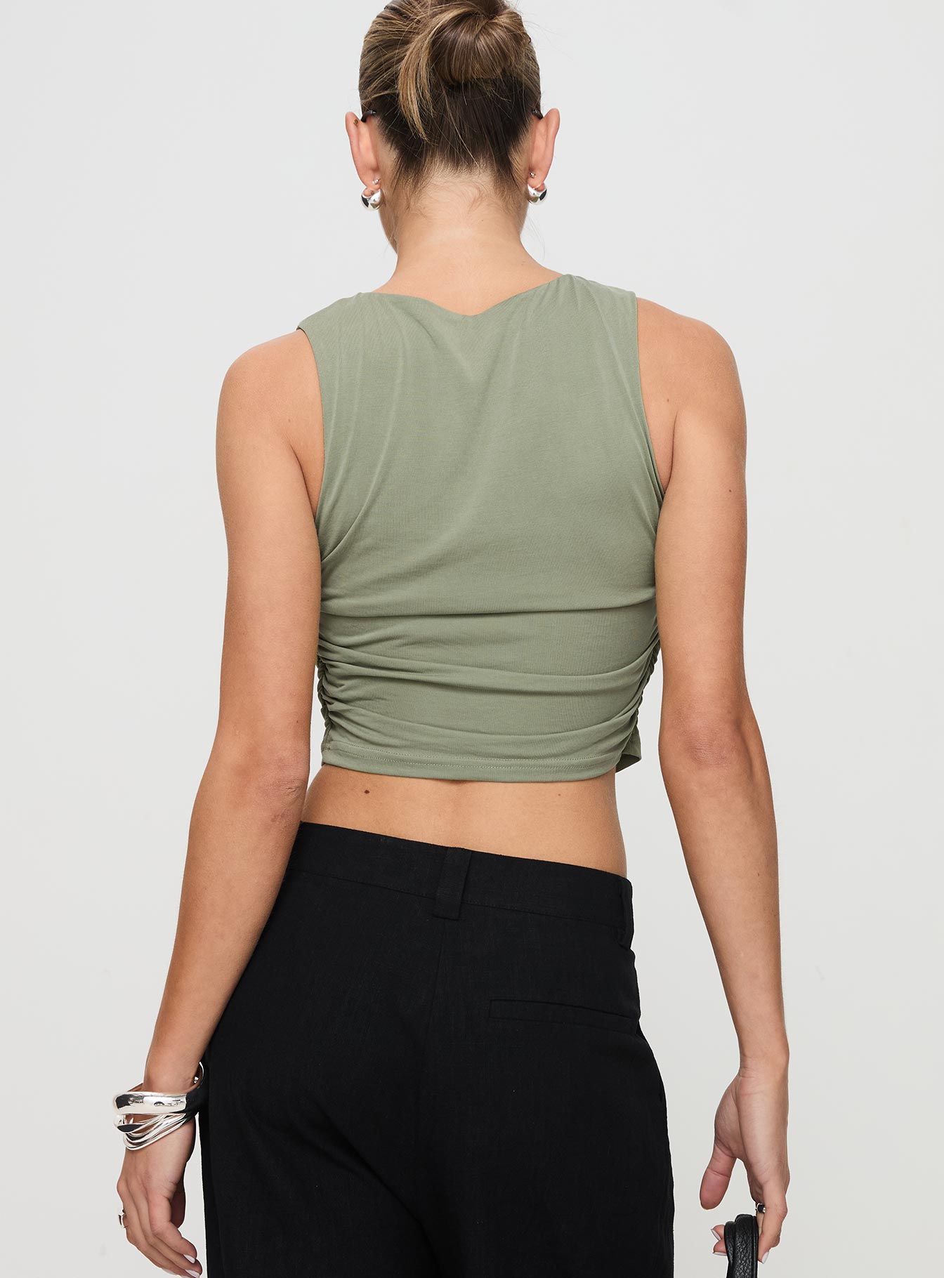 Hold Em High Neck Top Green Where To Buy