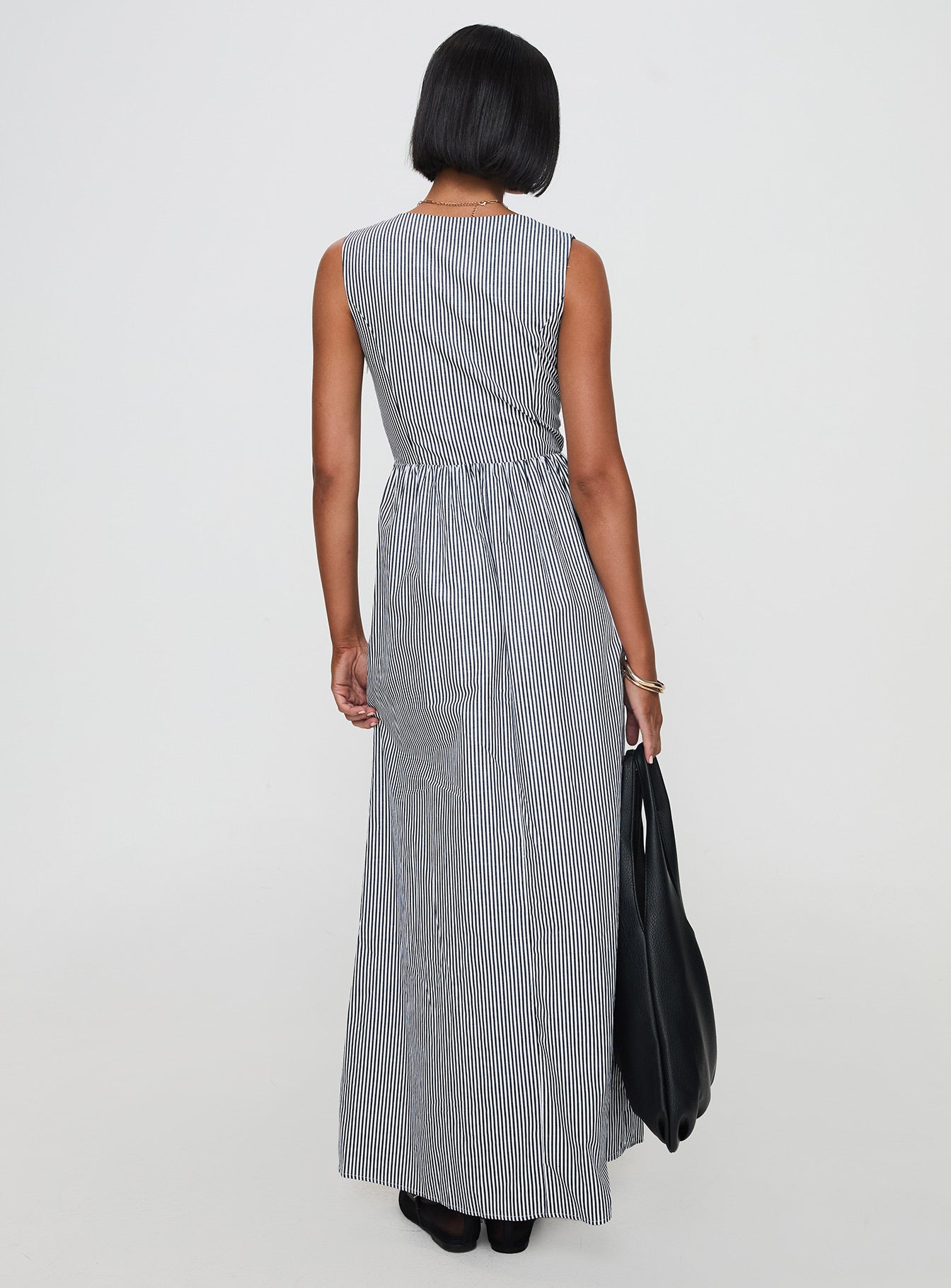 Pokey Maxi Dress Black / White Stripe With Mastercard Online