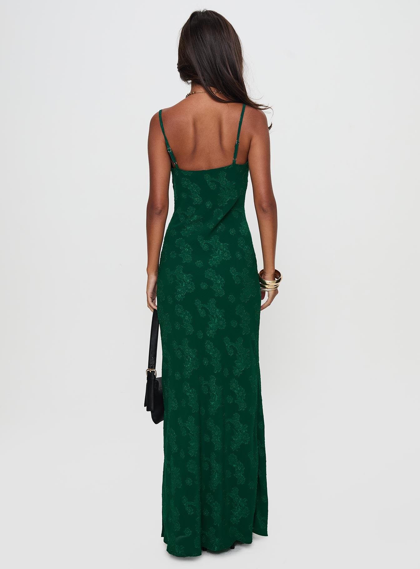 Ginette Maxi Dress Forest Green Outlet Buy