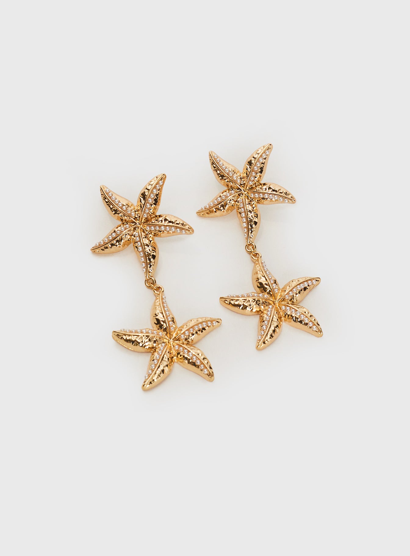 Starfish Drop Earrings Gold Visit For Sale