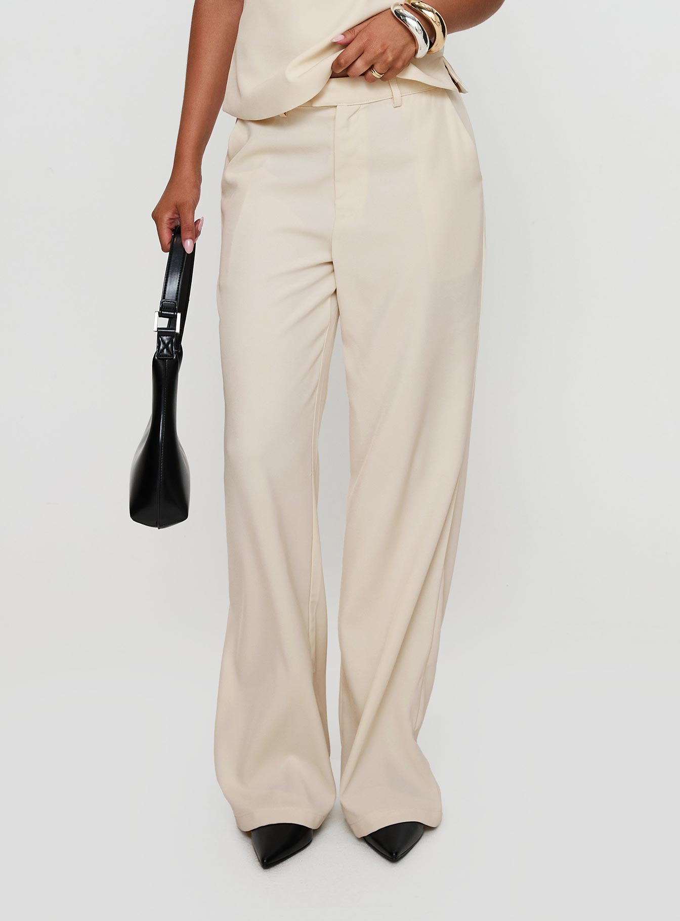 Irresistible Wide Leg Pant Cream Cheapest Online