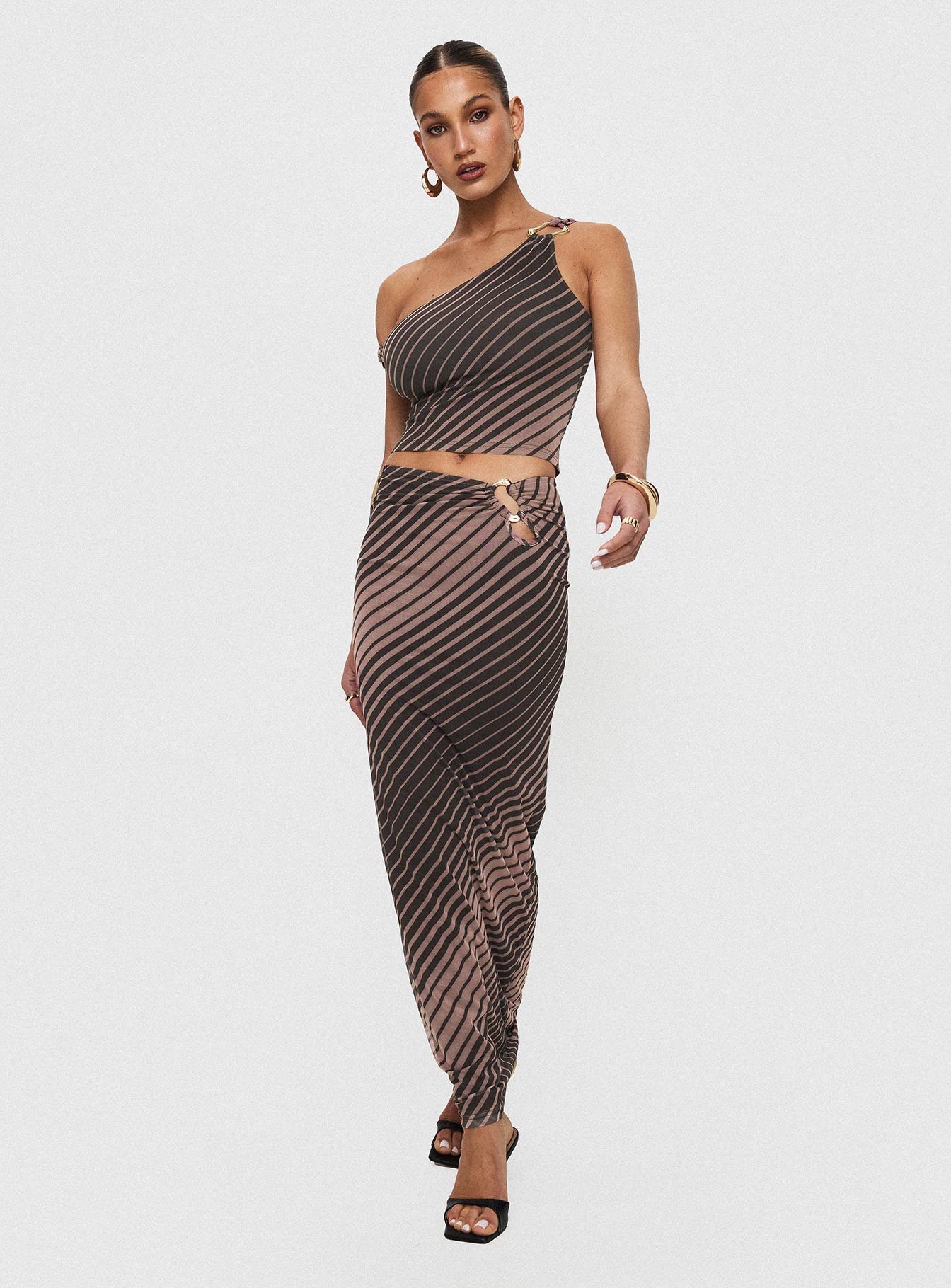 Whiley Maxi Skirt Multi Stripe Low Pice Fee Shipping Online