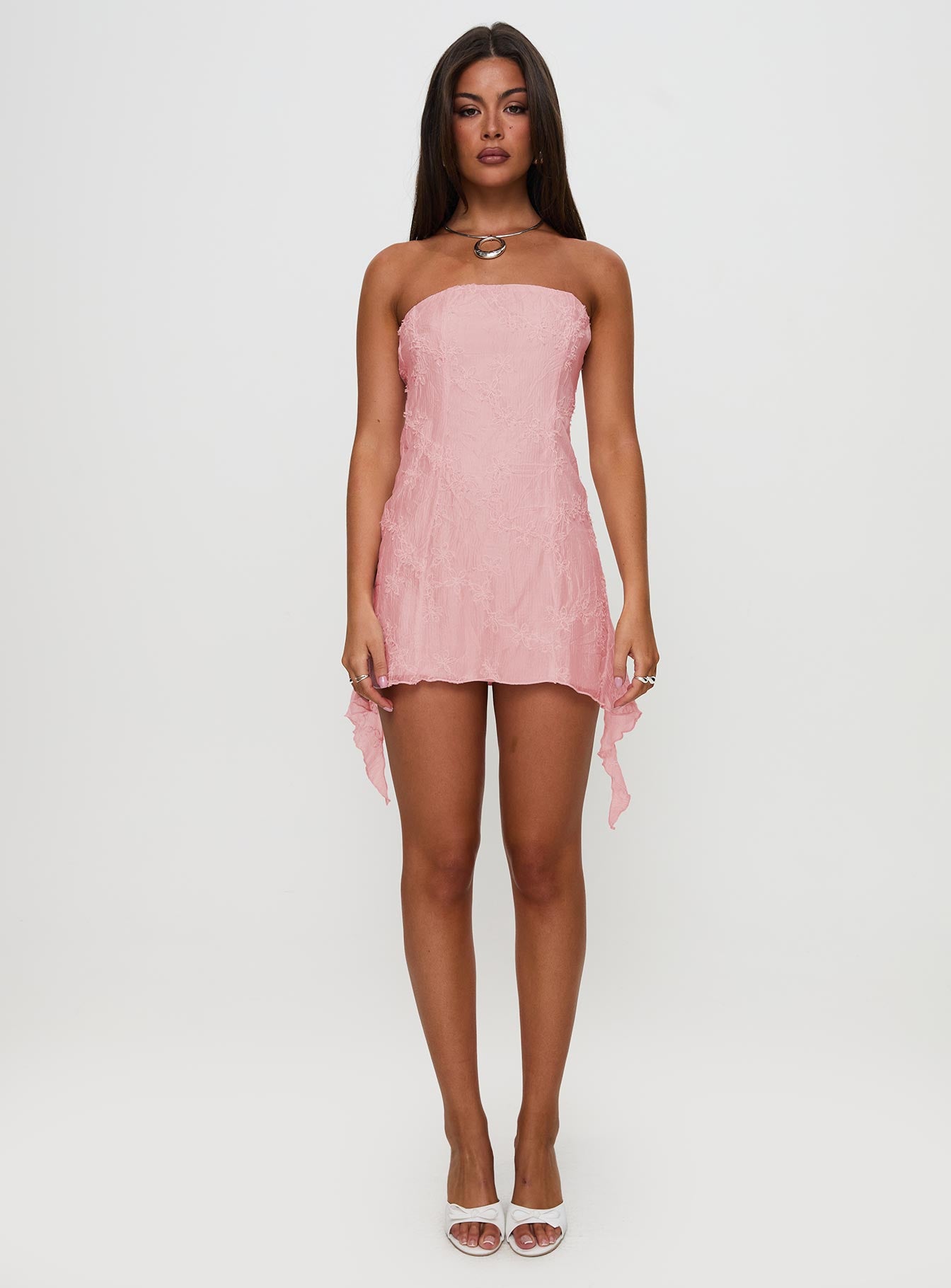 Tomika Strapless Mini Dress Pink Tall Cheap Sale Tumblr