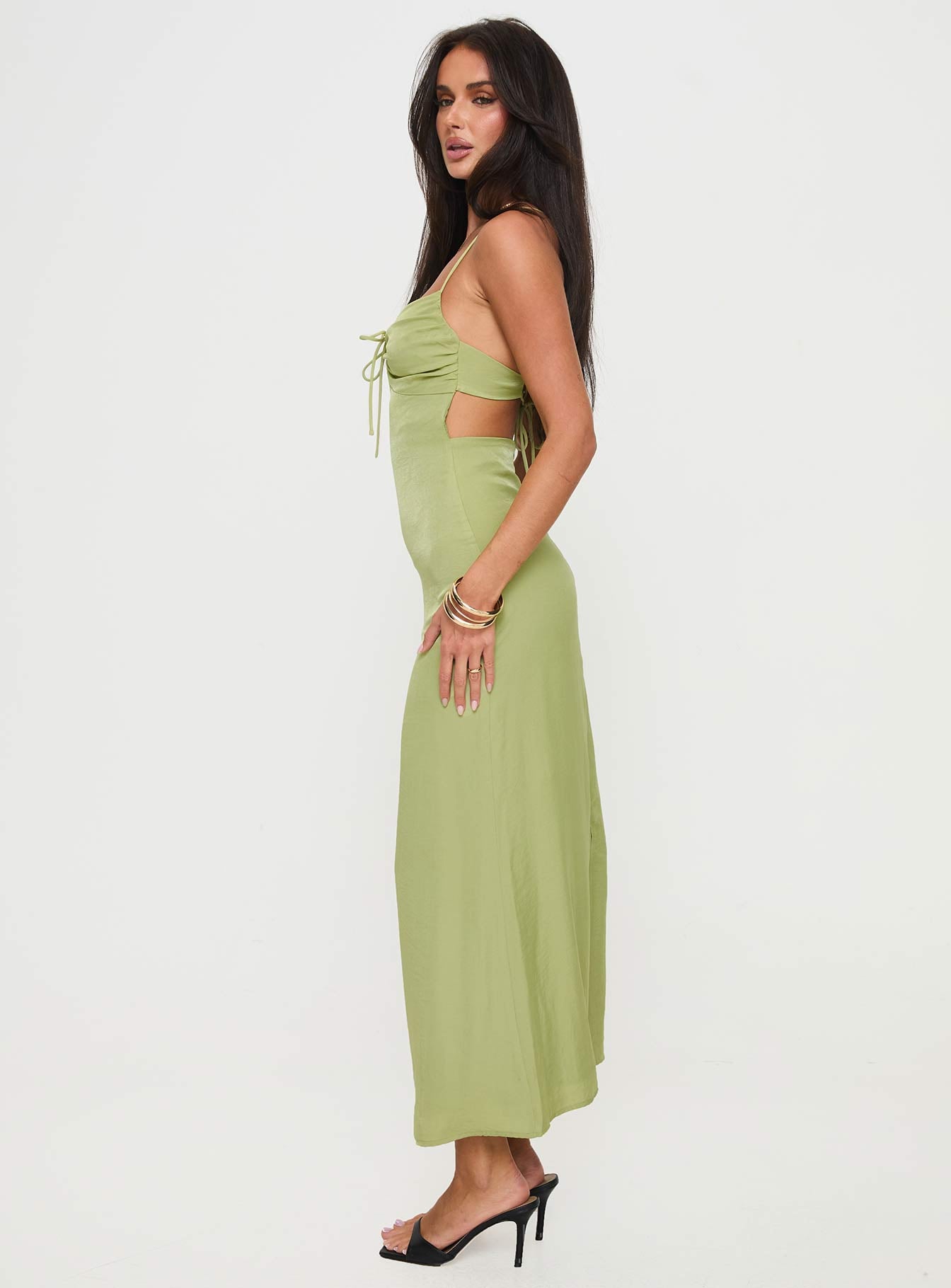 Kristyn Maxi Dress Green Clearance Extremely