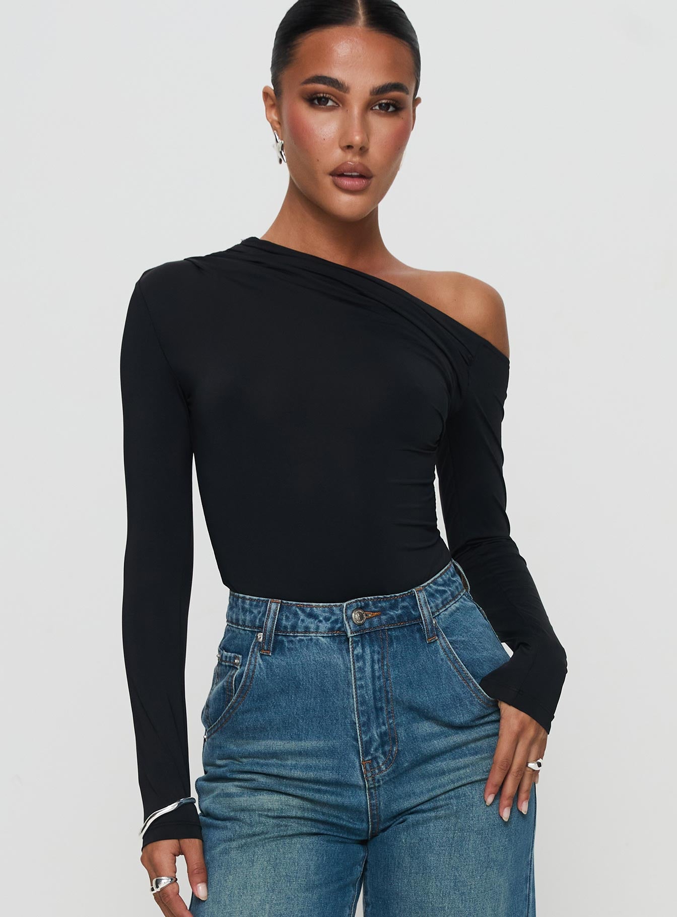 Antilles Off The Shoulder Bodysuit Black Clearance Footlocker Finishline