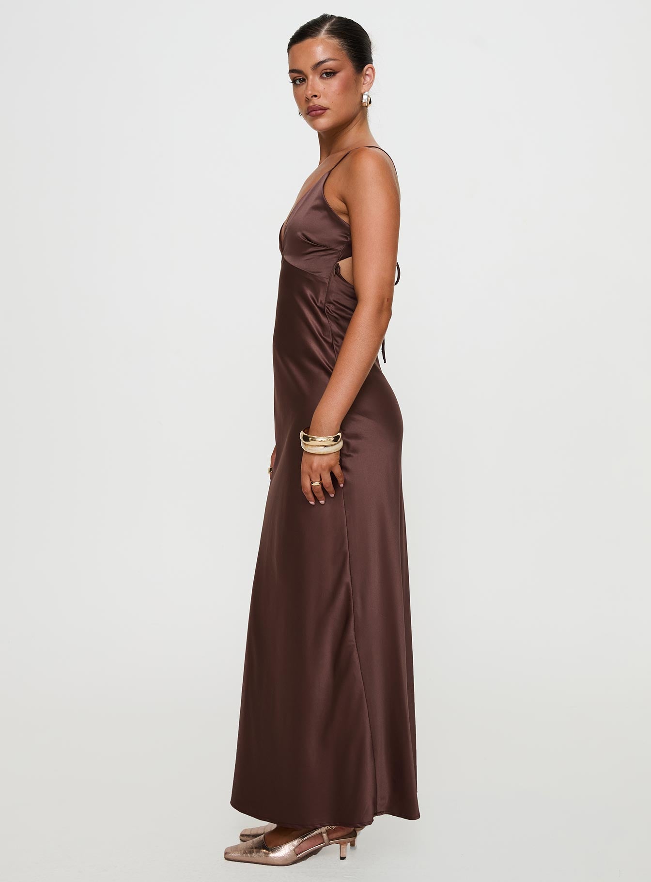 Angels Only Maxi Dress Chocolate Discount Pay With Paypal