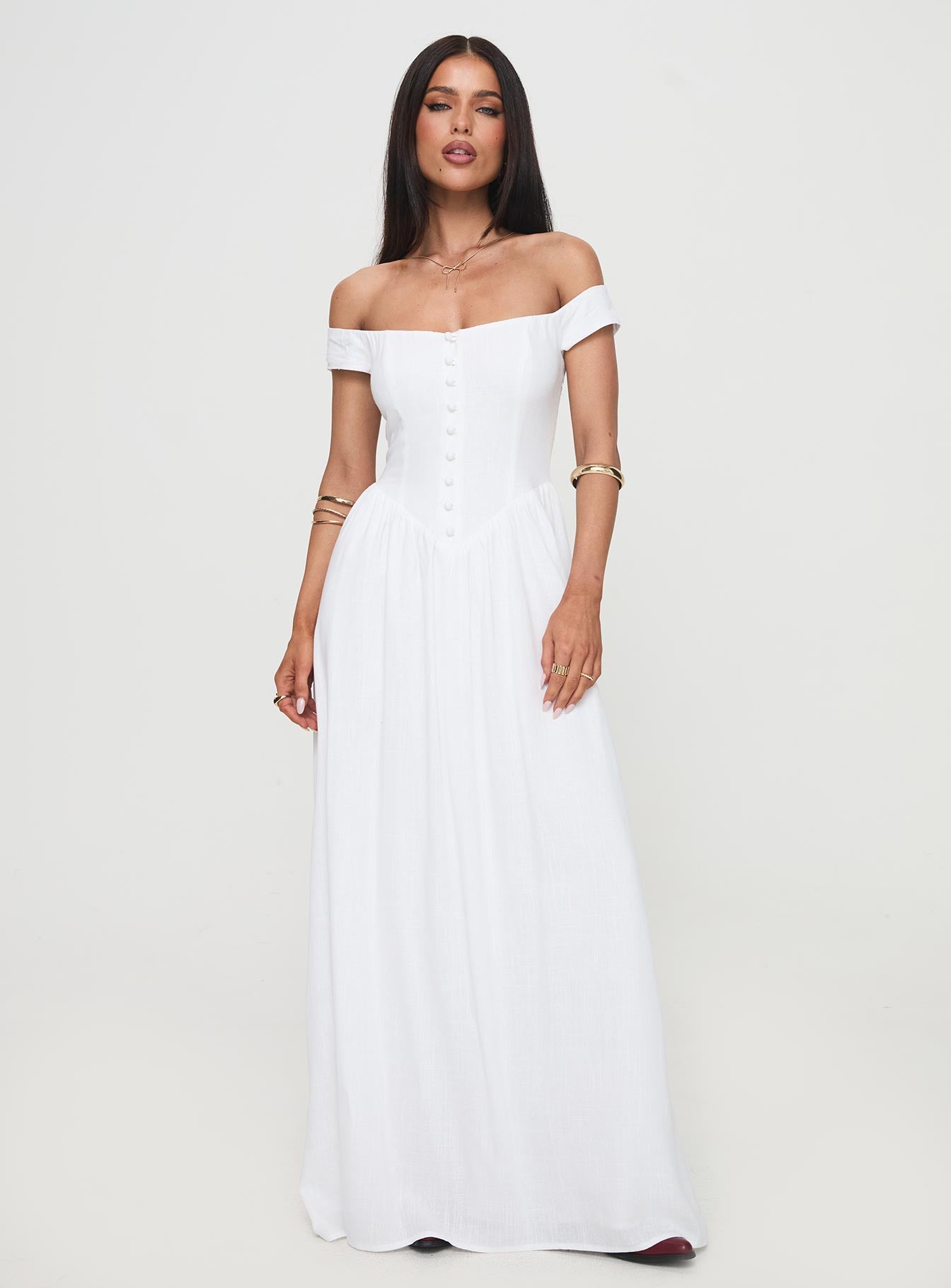 Romantic Maxi Dress White Cheap Sale Ebay