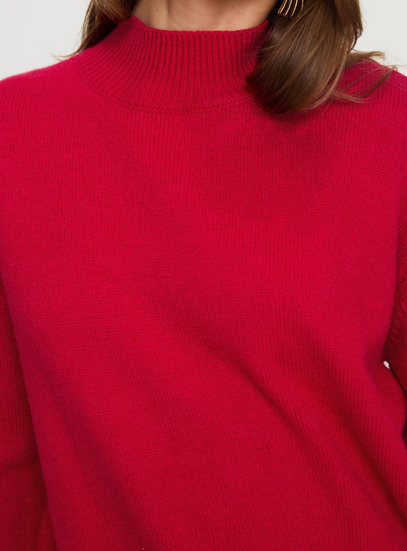 Oberan Knit Sweater Red With Paypal For Sale