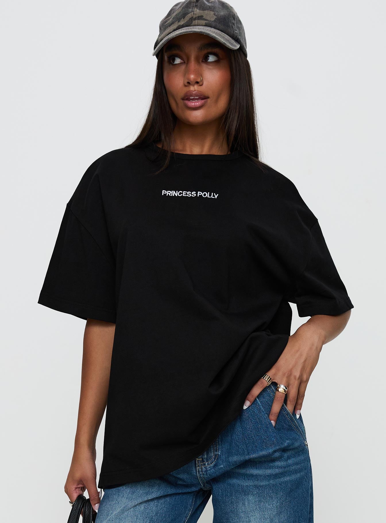 Power Play Active Oversized Tee Black Outlet New Arrival