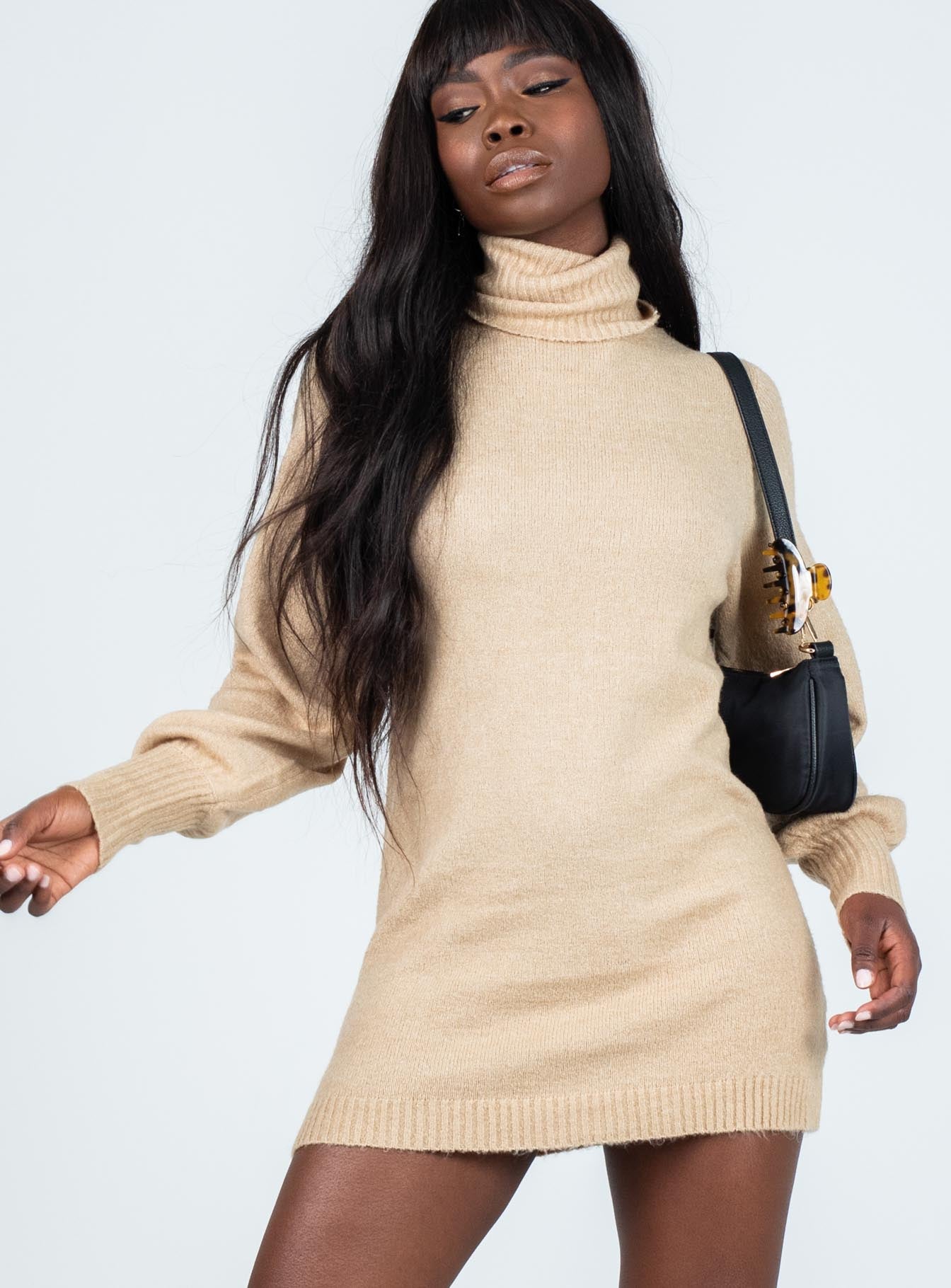 Zahara Mini Dress Beige Petite Cheap Geniue Stockist