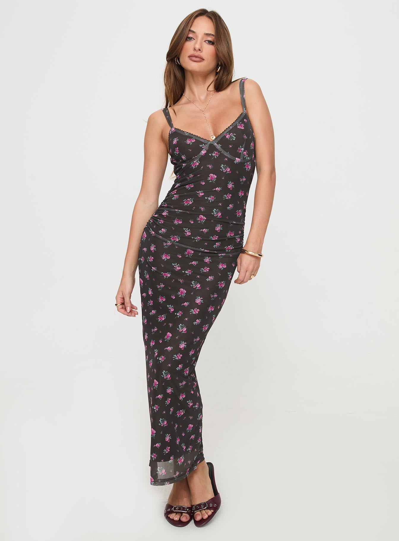 Cotter Maxi Dress Black Floral Sale Enjoy