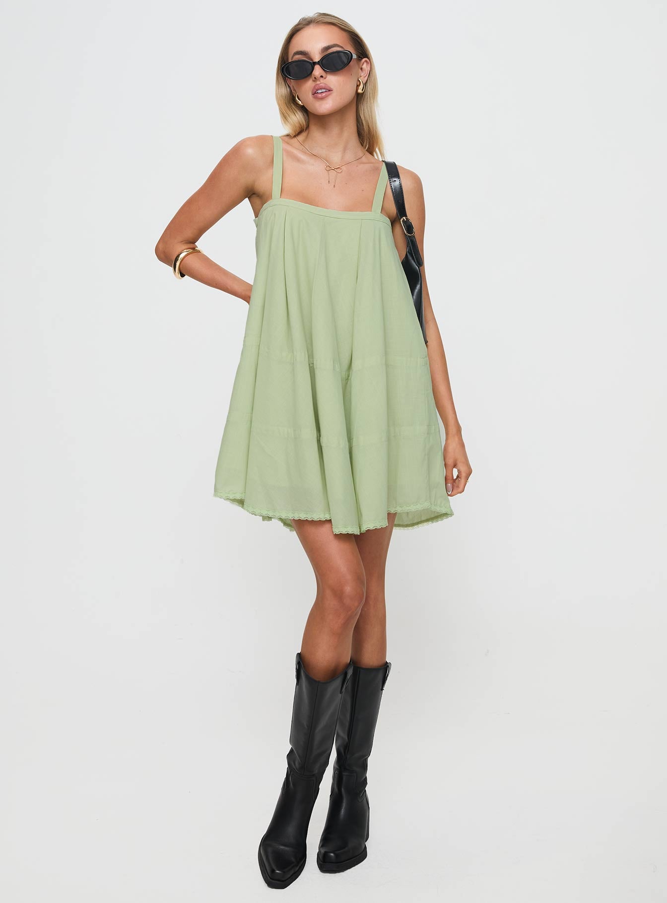 Jubilant Mini Dress Green 2025 New