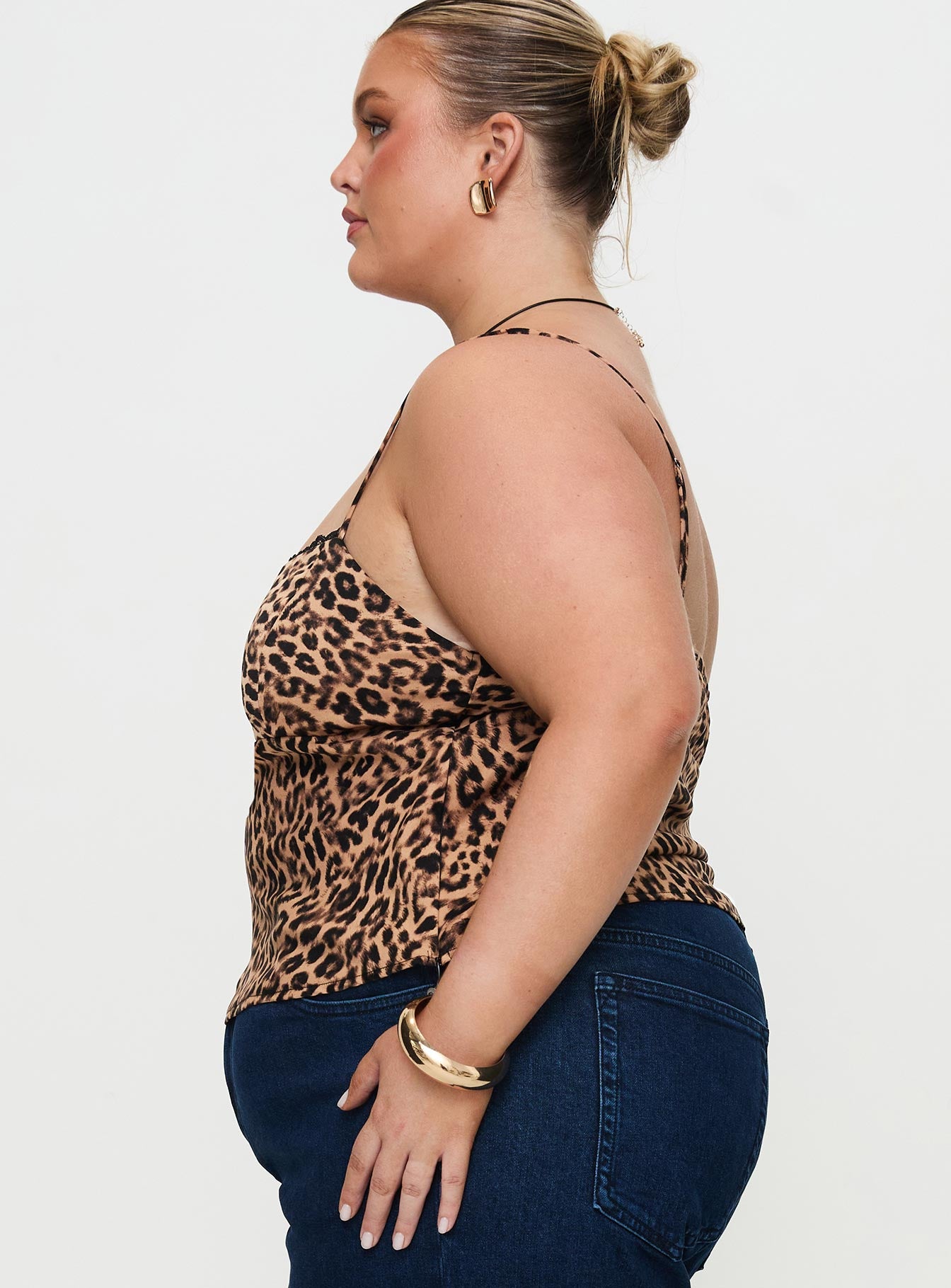 Jaquelyn Top Leopard Curve Outlet Online Shop