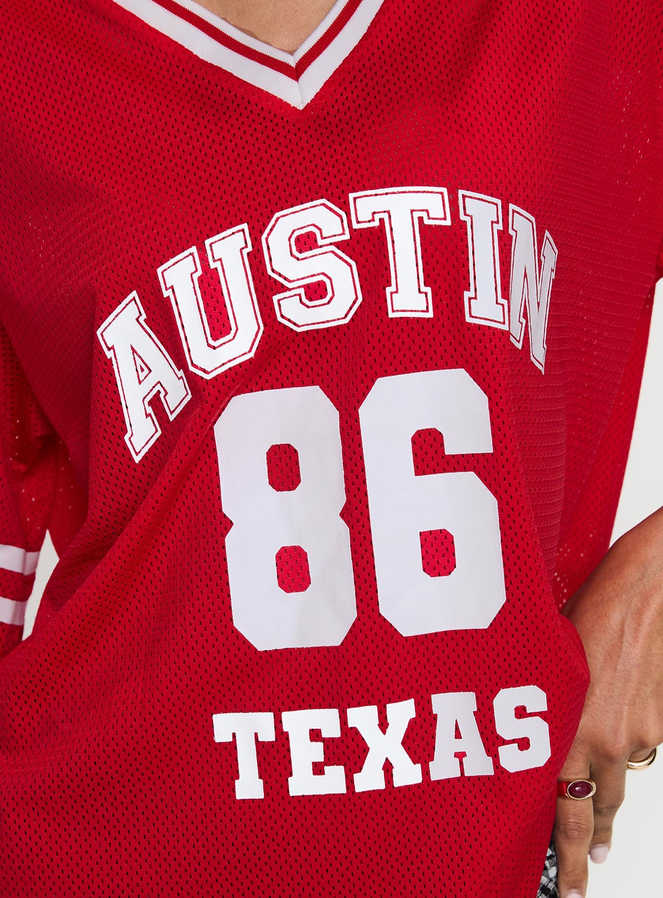 Austin Texas Sports Jersey Top Red Footlocker Finishline Online