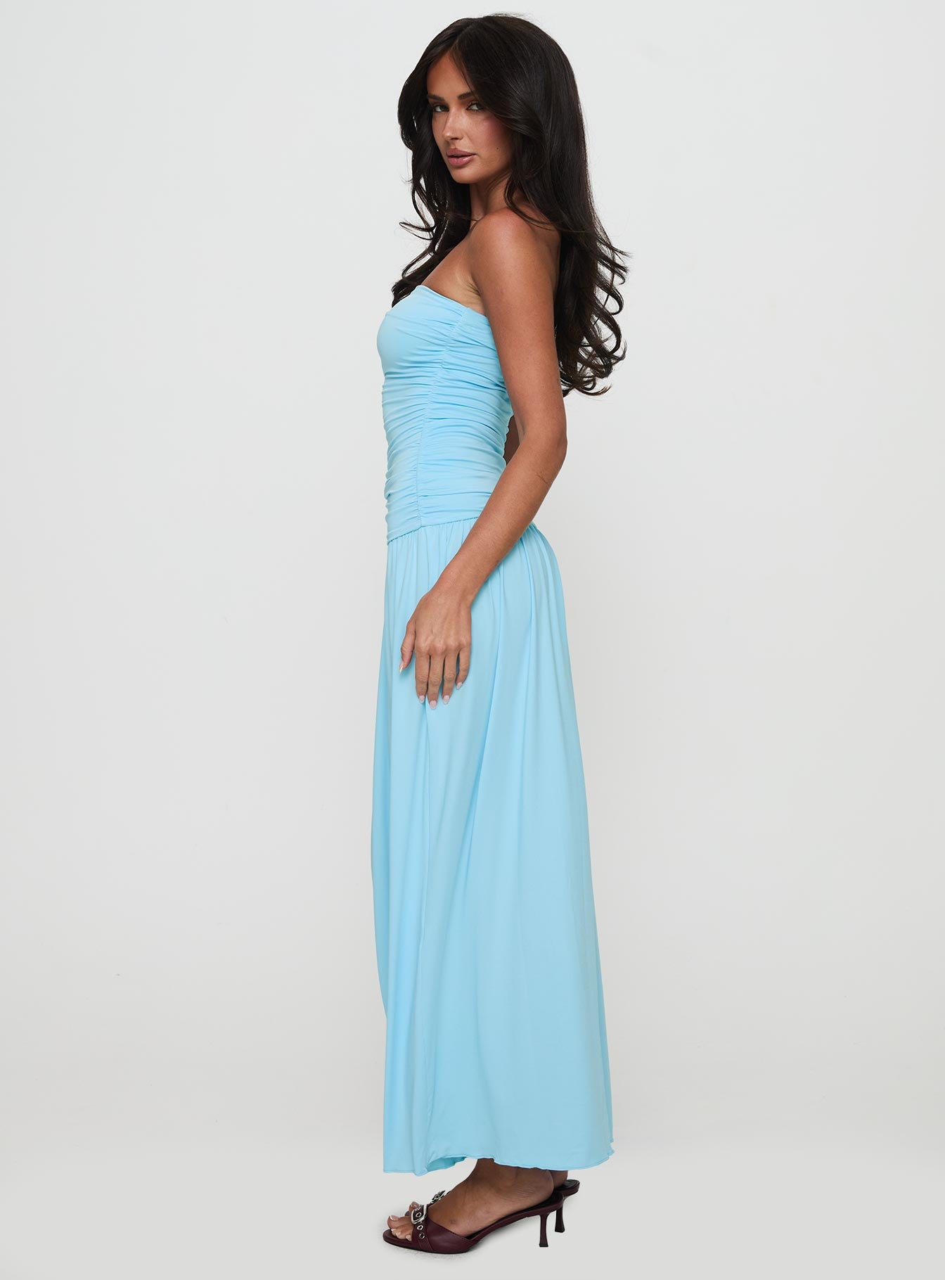 Glorie Strapless Maxi Dress Light Blue Visit New Online