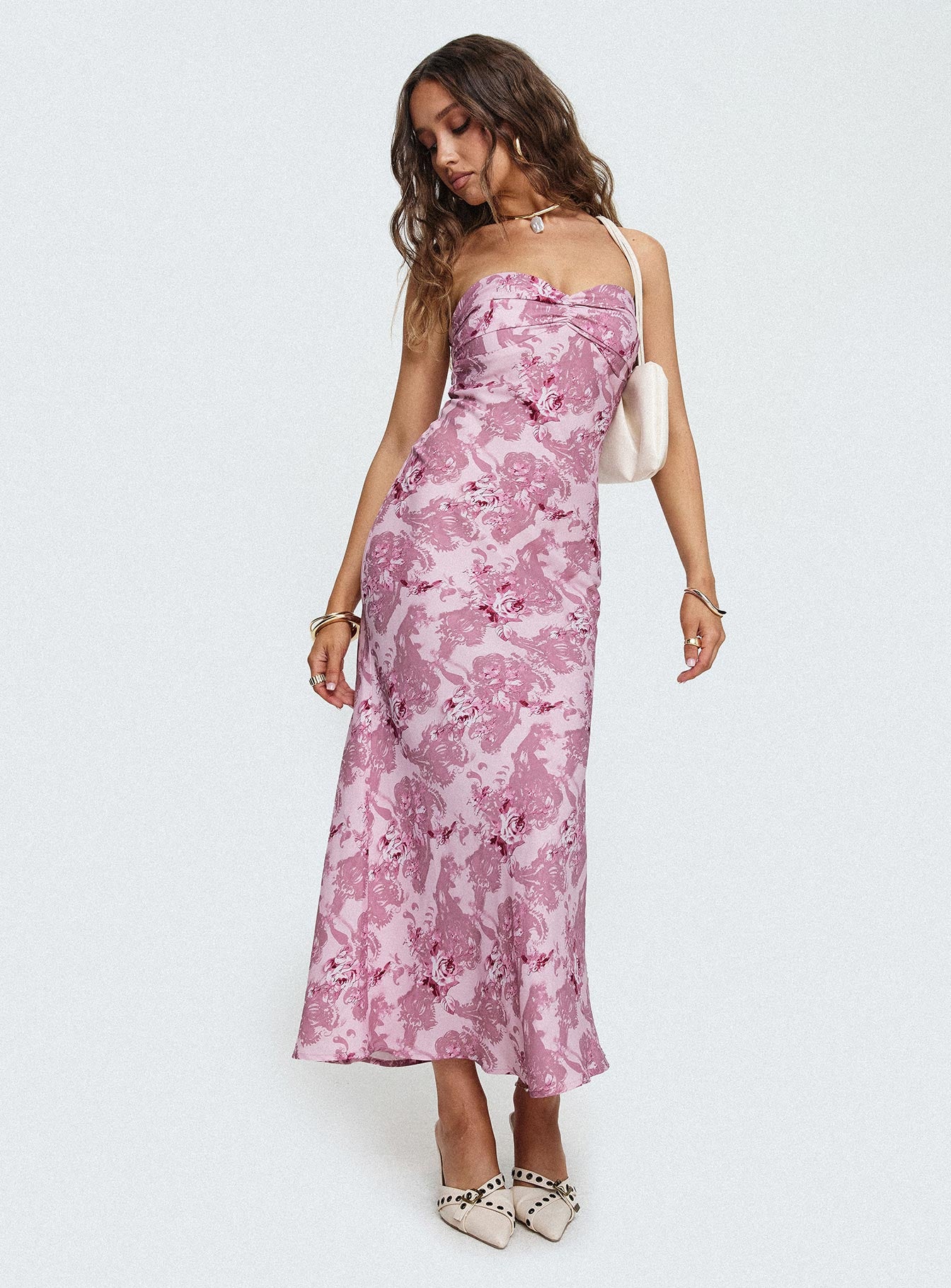 Abeila Strapless Maxi Dress Pink Many Kinds Of Sale Online