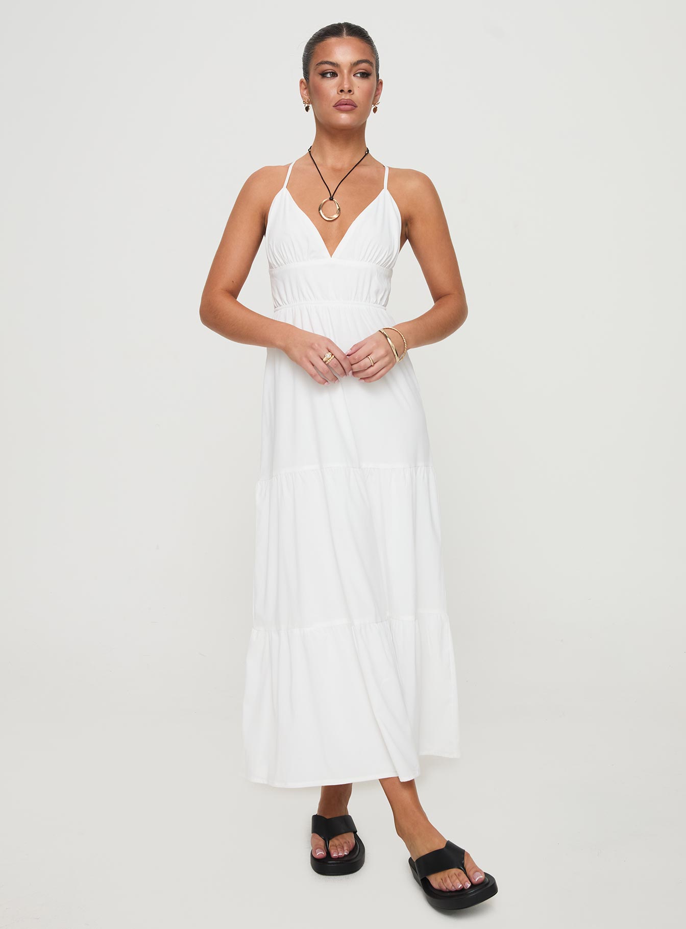 Mckew Maxi Dress White Discount Big Sale