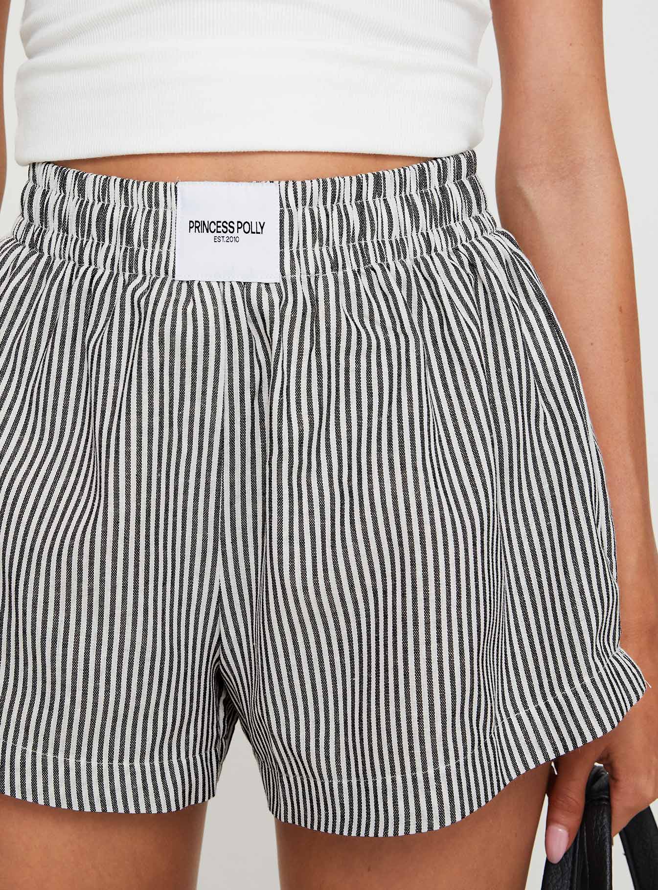 Sincar Boxer Shorts Black / White Stripe Discount Pices