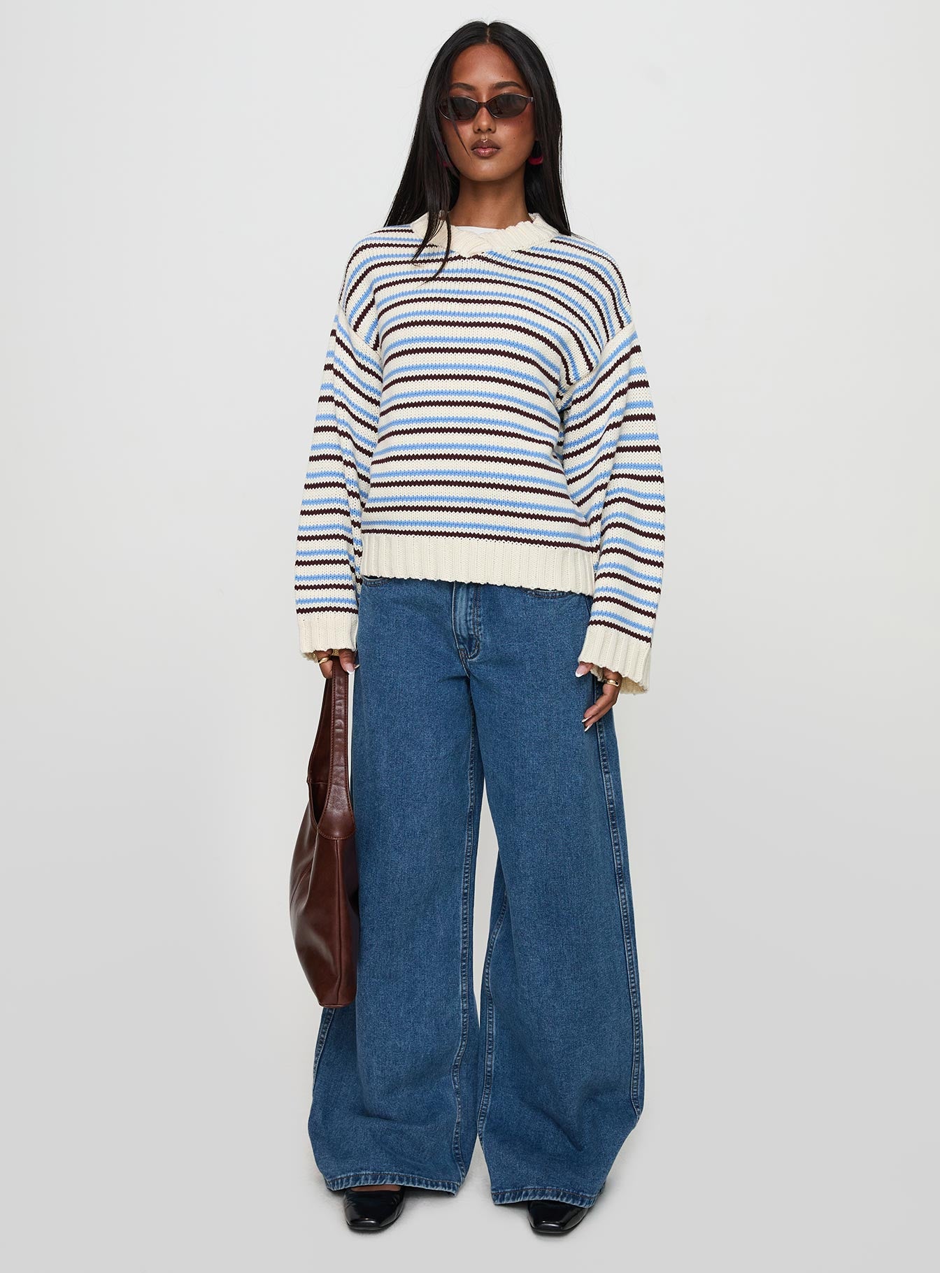 Karolyn Sweater Blue Stripe New Arrival Cheap Online