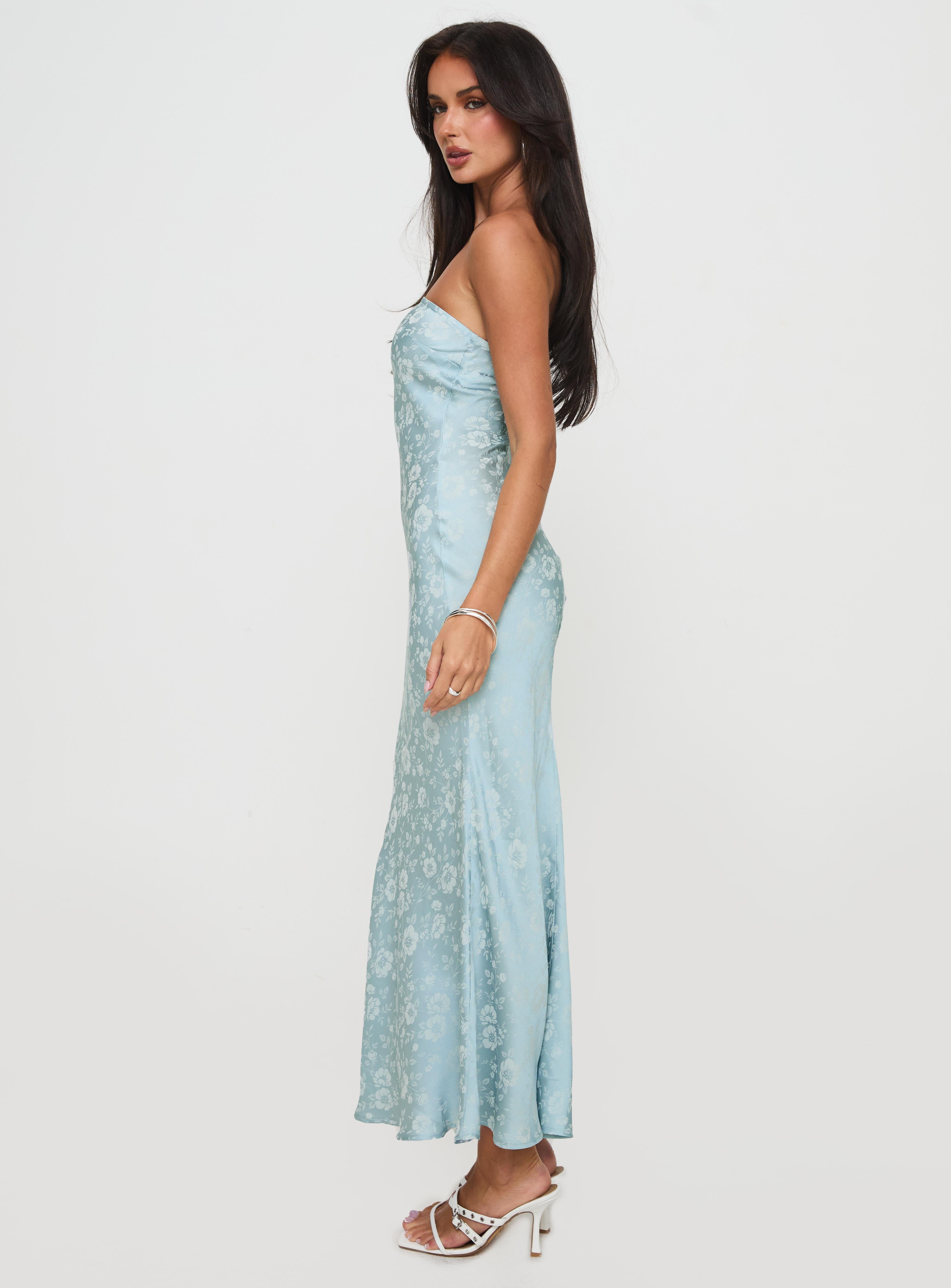 Salvin Strapless Maxi Dress Blue Countdown Package Cheap Pice