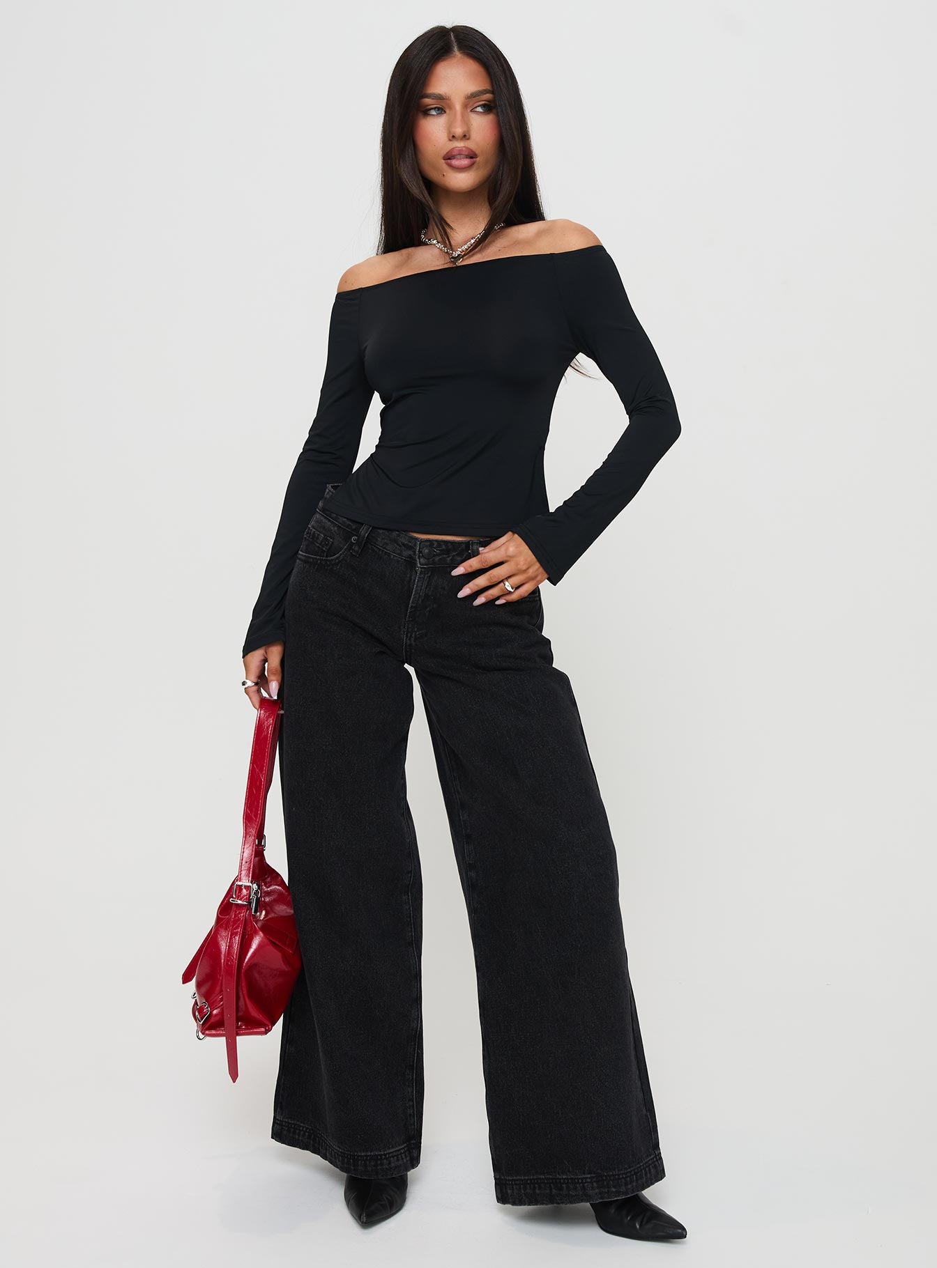 Maestro Off The Shoulder Top Black Cheap Sale Discounts