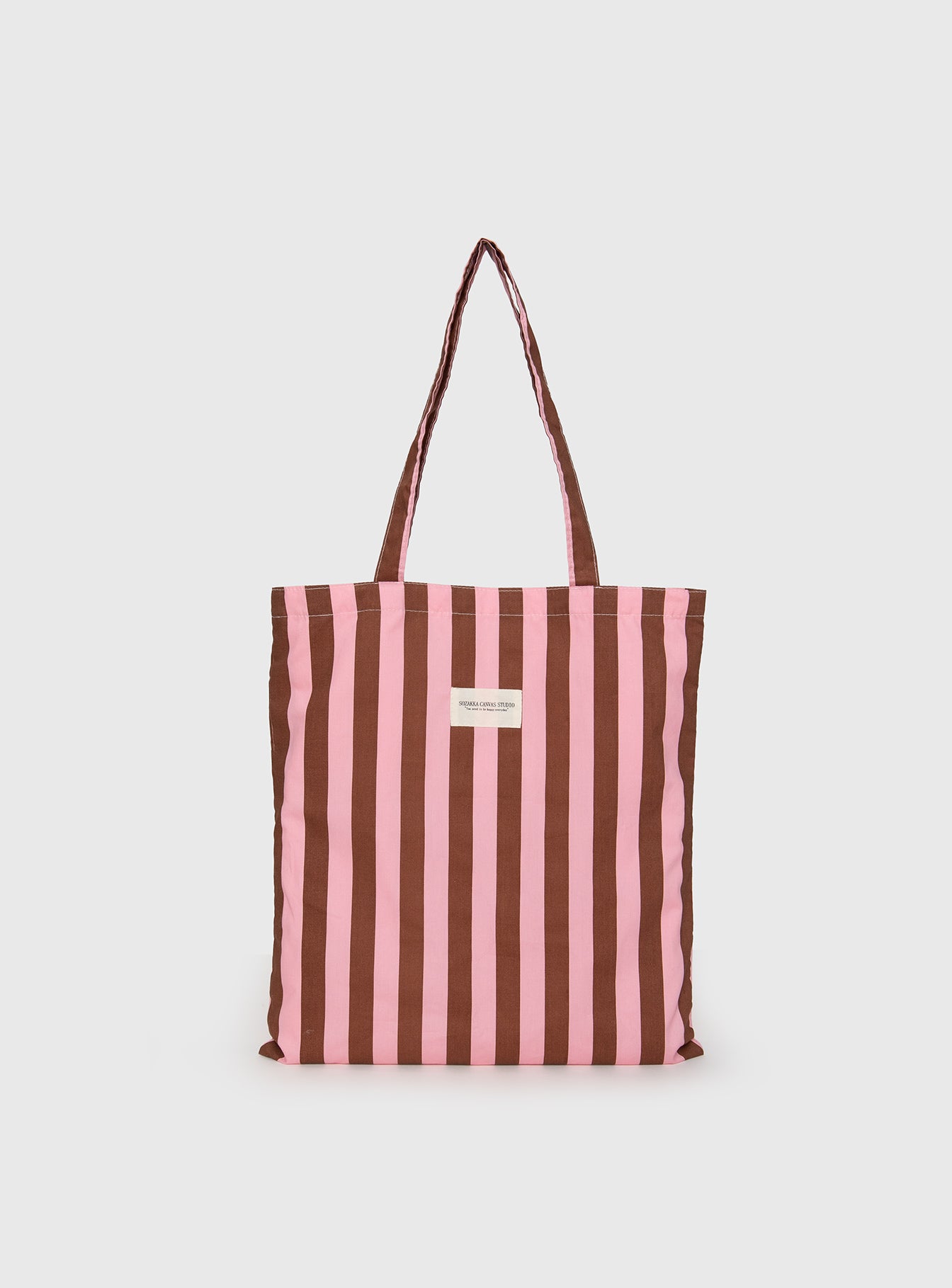 Lelande Striped Tote Bag Pink/brown Sale Low Shipping Fee