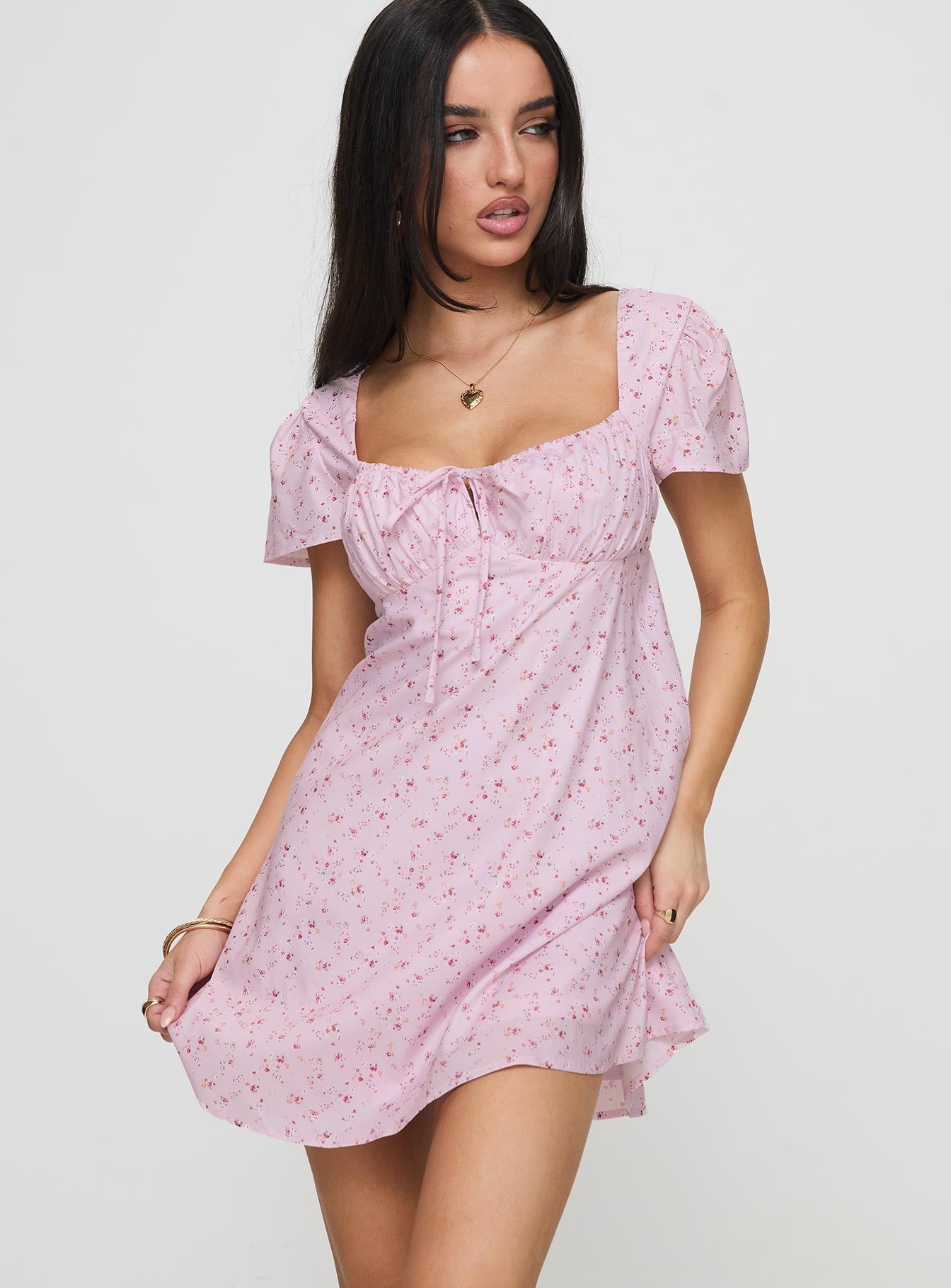 Jaxton Mini Dress Pink Multi Affordable Cheap Online