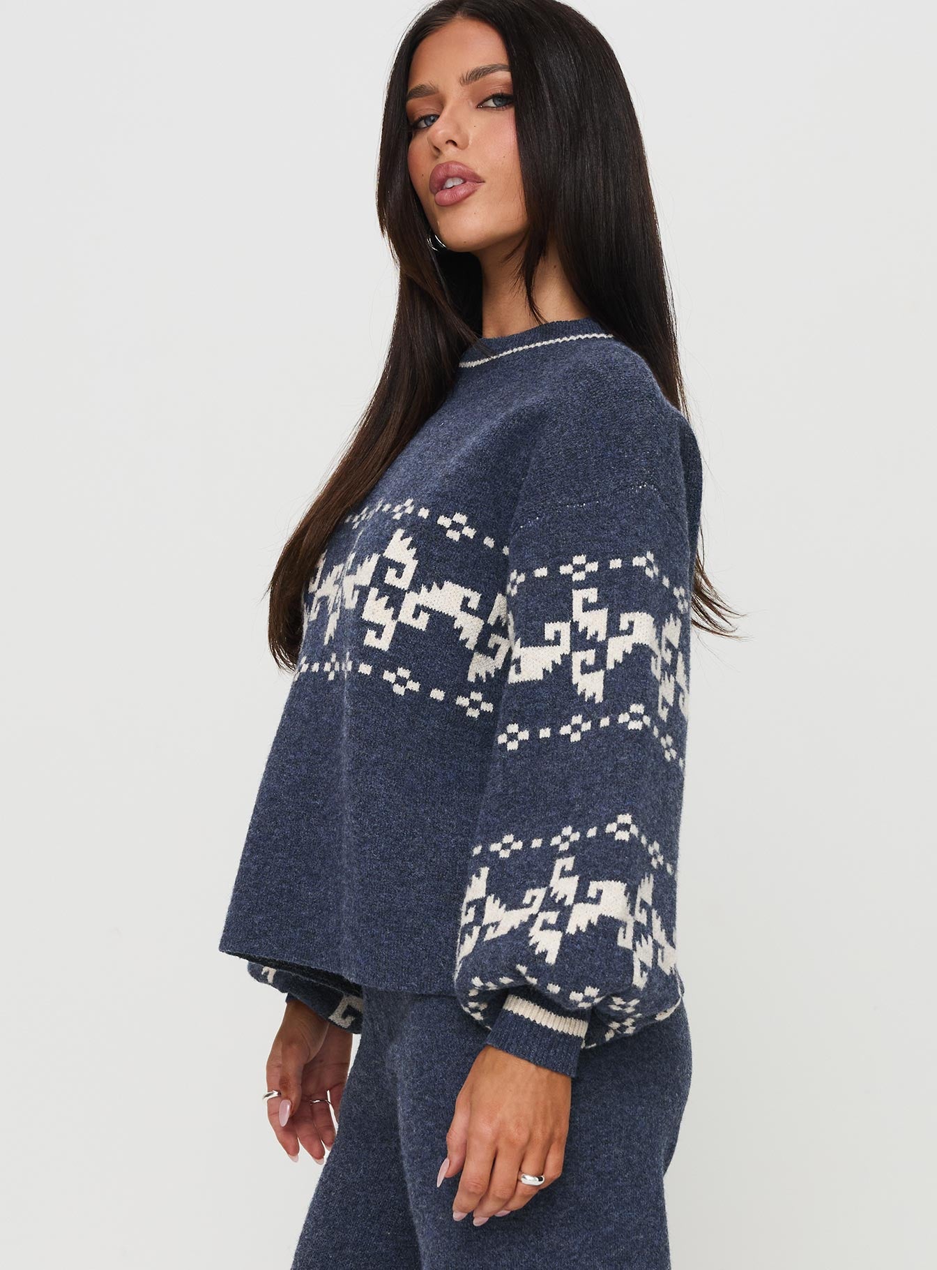 Alpine Sweater Navy / Cream Cheap Very Cheap