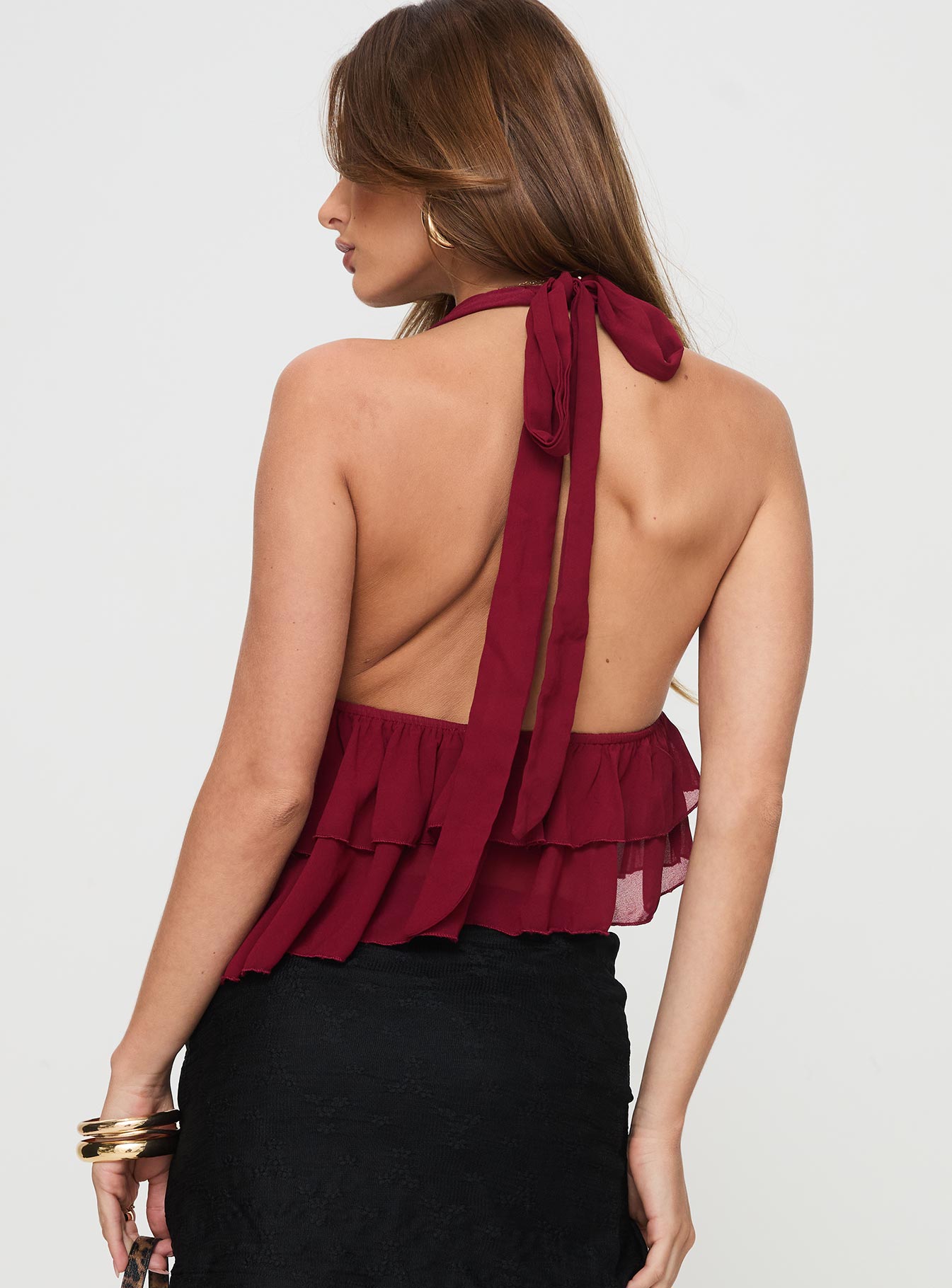 Philomela Top Burgundy Buy Cheap Discounts