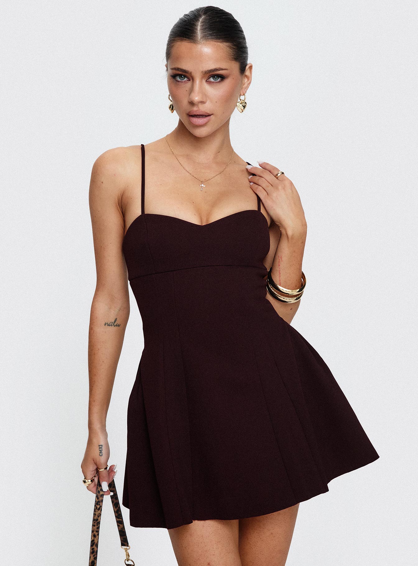 Abdul Mini Dress Wine Finishline Online