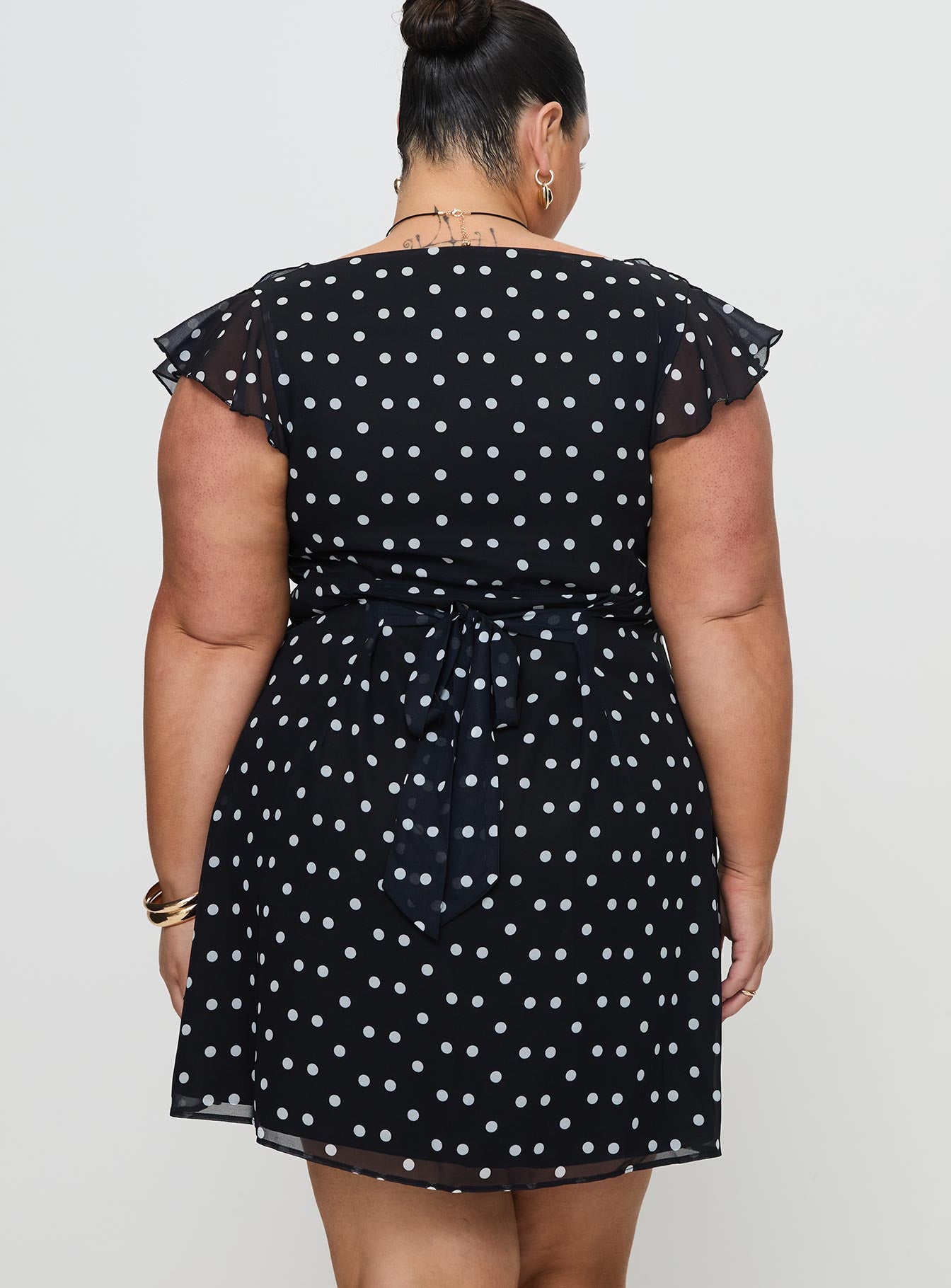 I Guess So Mini Dress Black Polka Dot Free Shipping Real