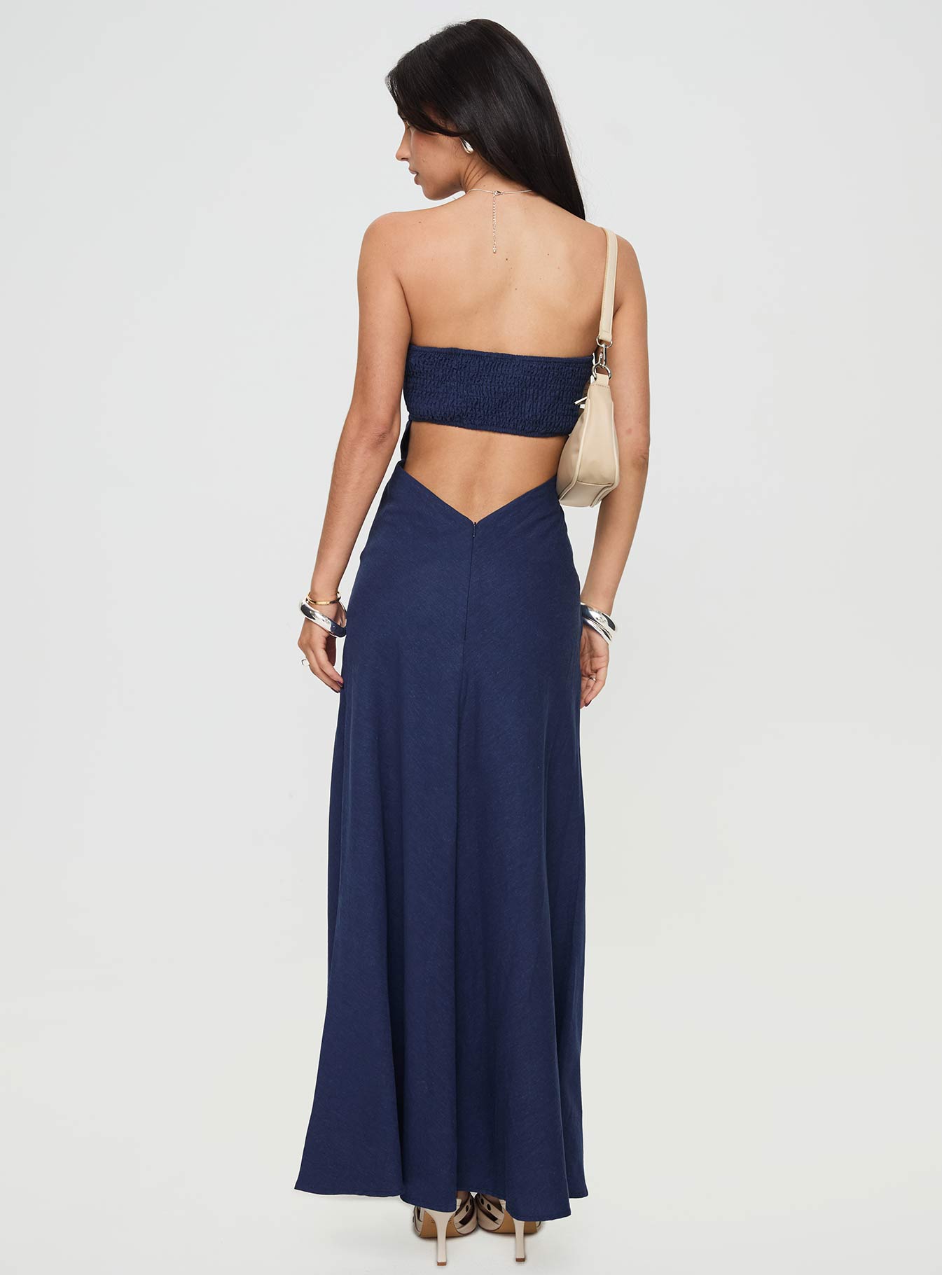 Yahir Strapless Maxi Dress Navy Petite Outlet Looking For