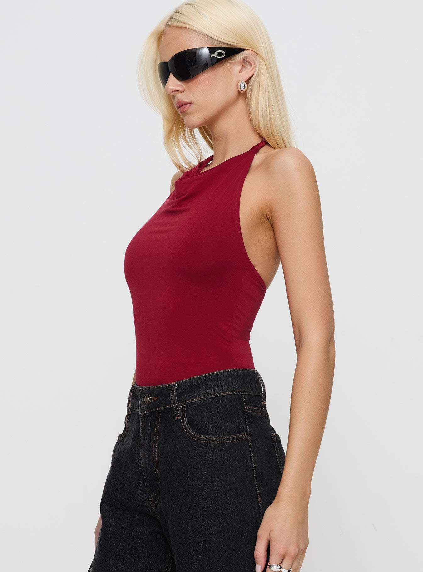 Imposter Bodysuit Cherry Red Cost For Sale