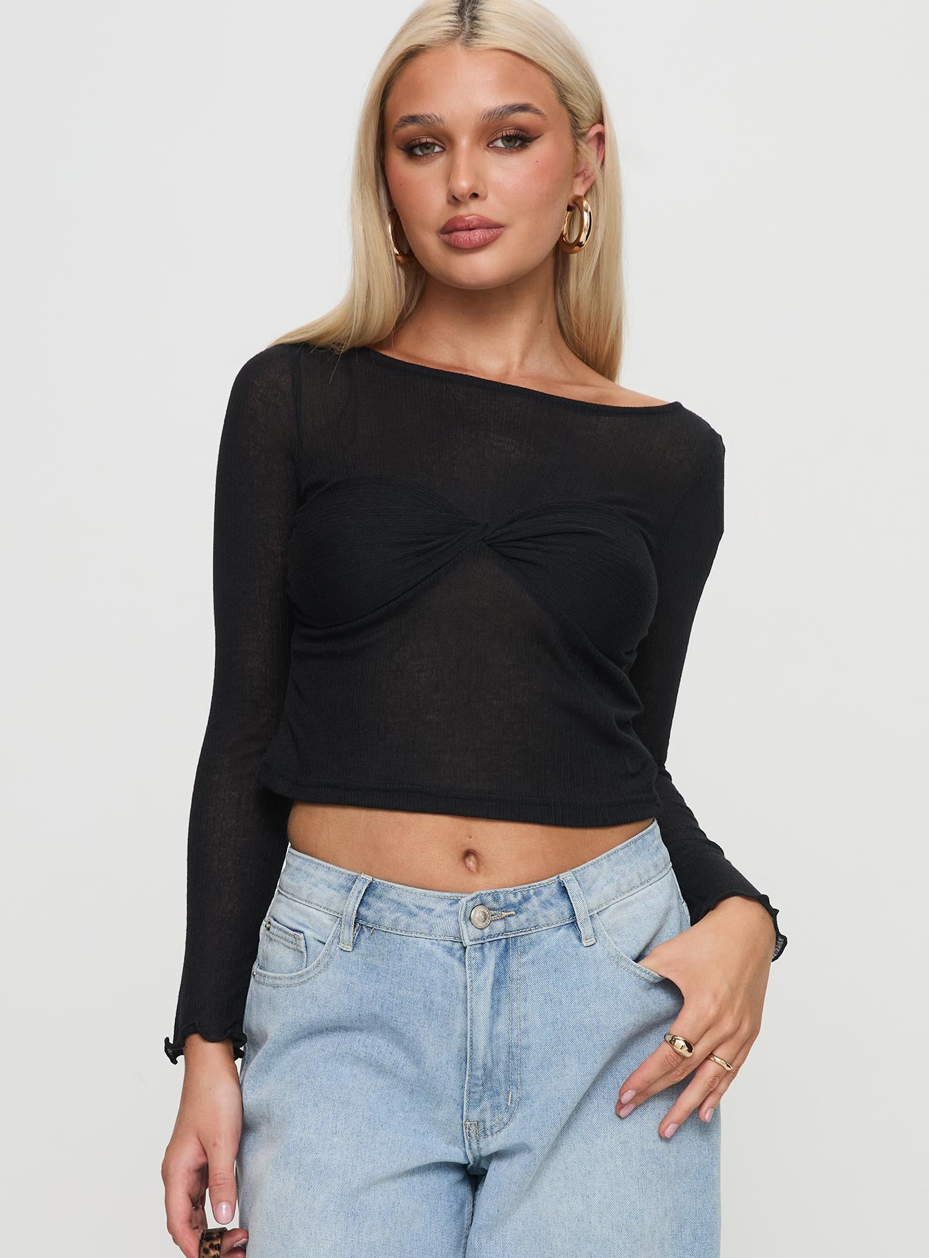 November Long Sleeve Top Black Finishline Cheap Online