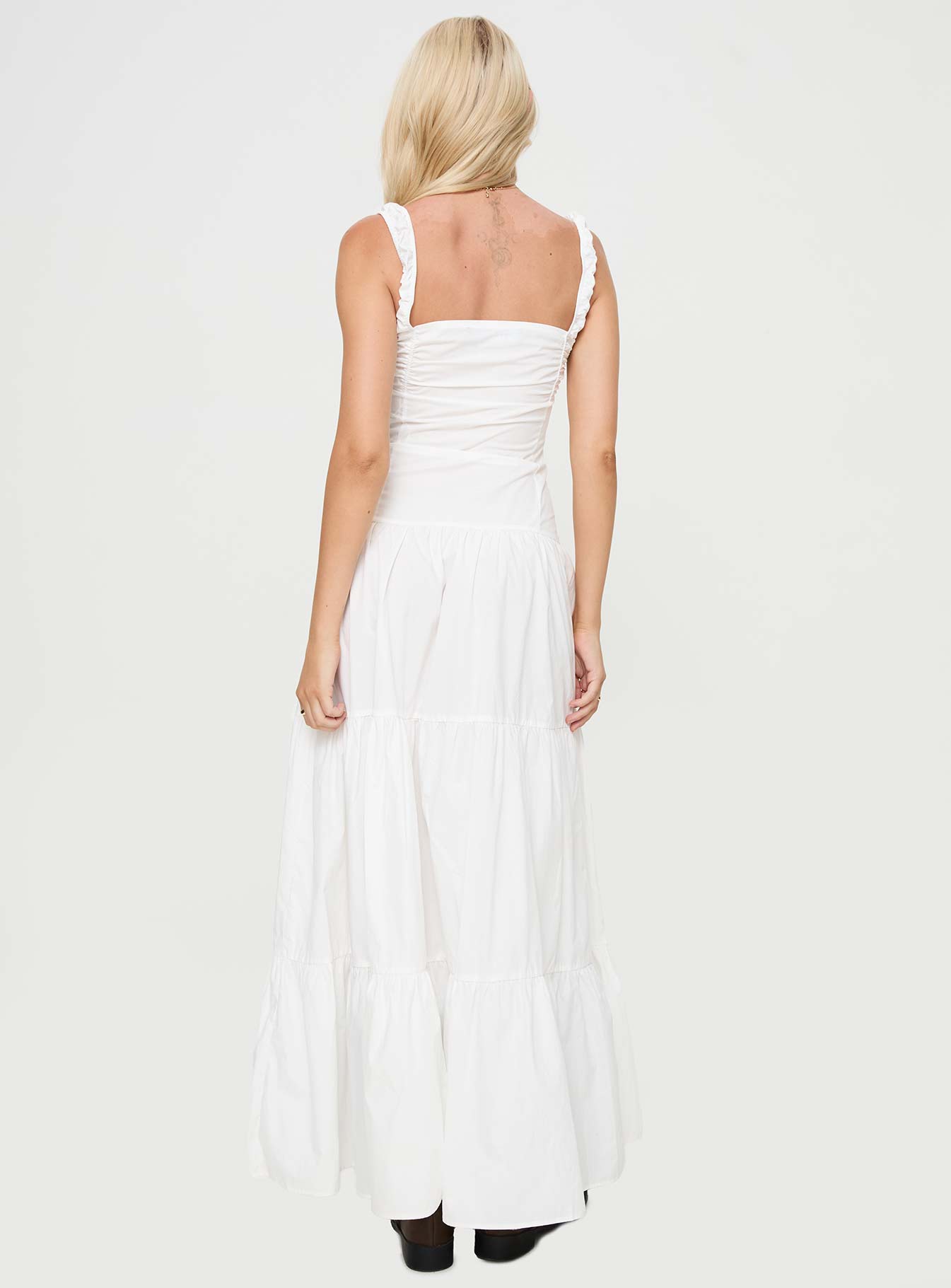 Heart Shaped Maxi Dress White Online Online Outlet Sale