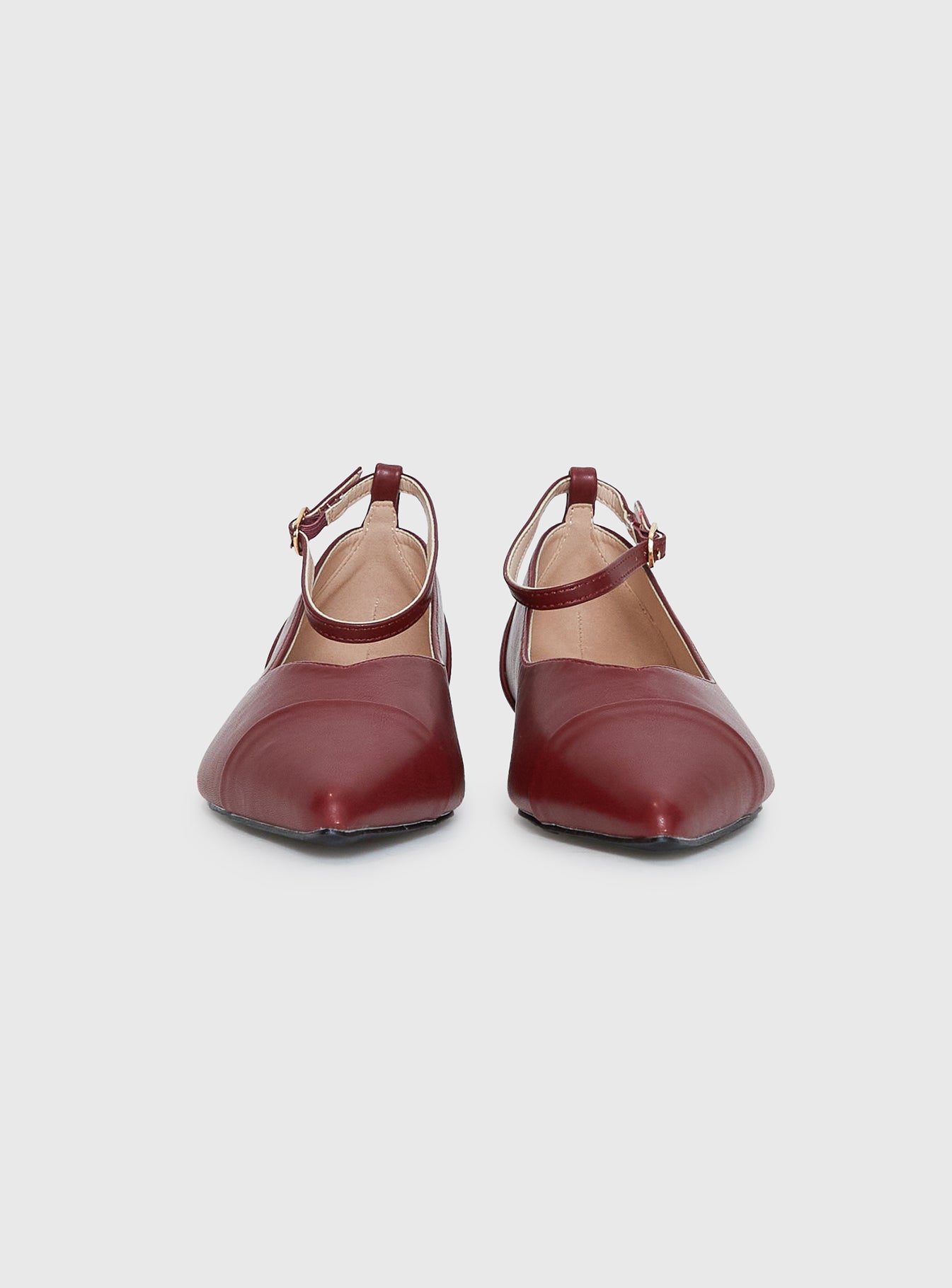 Oliny Ballet Flats Burgundy Shipping Outlet Store Online