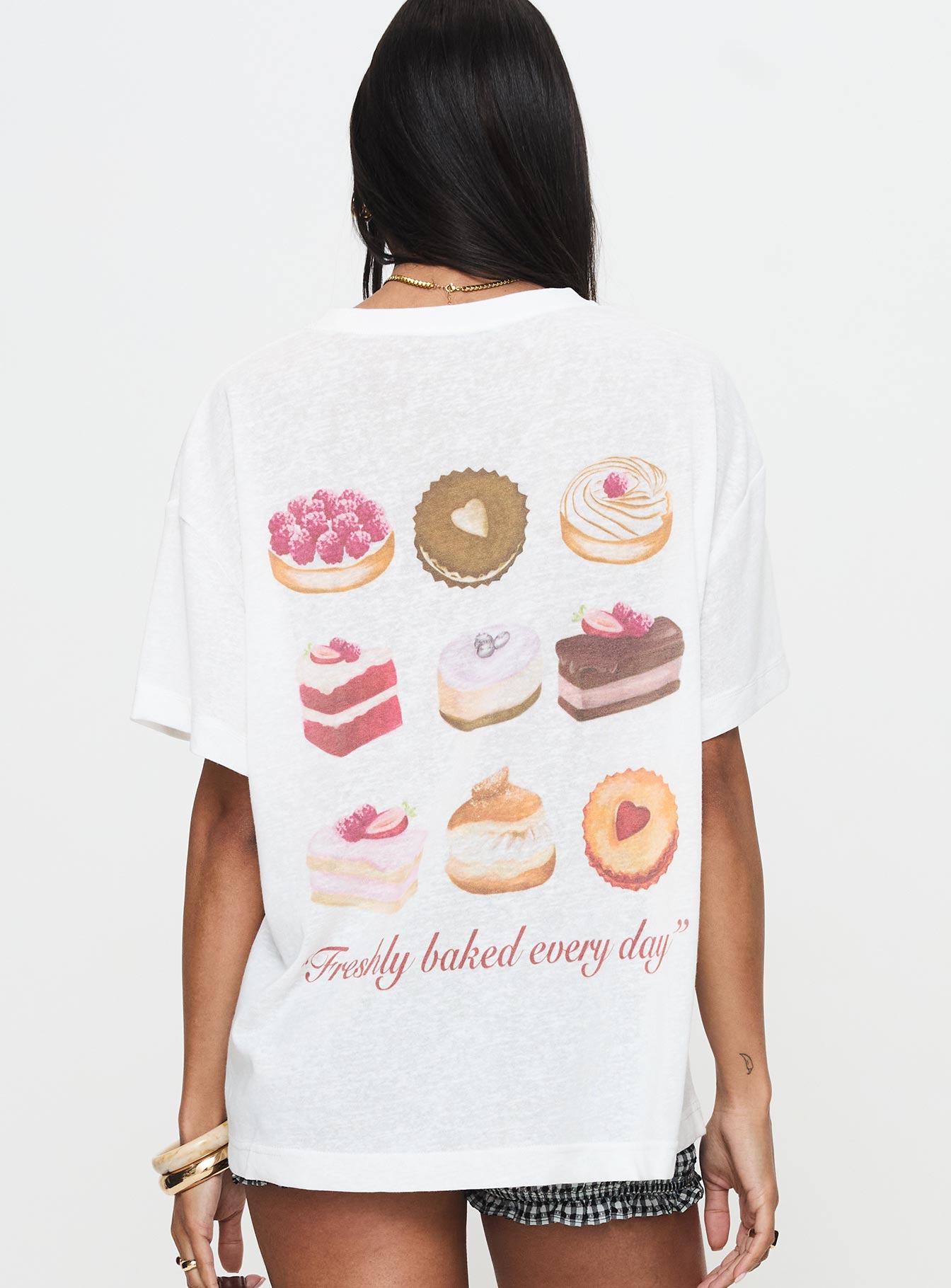 Bakery Caked Oversized Tee Cream Buy Cheap Shop