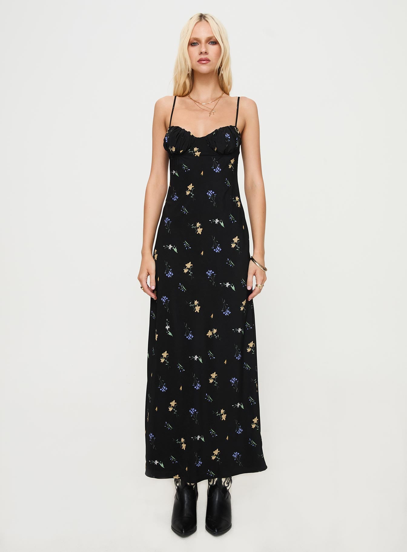 Draven Maxi Dress Floral Multi Footlocker Finishline Online