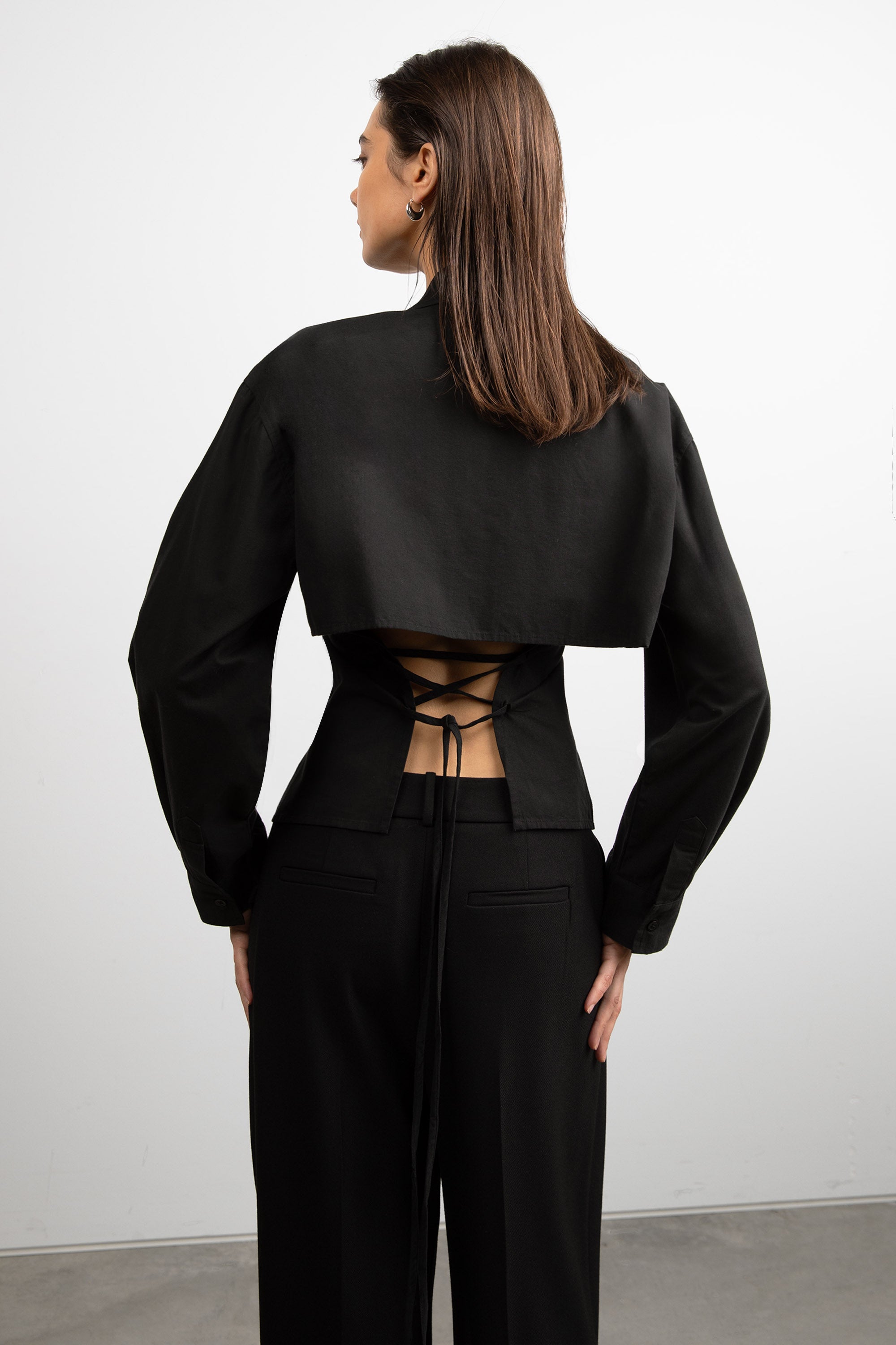 OPEN BACK SHIRT WITH TIES The Best Store To Get