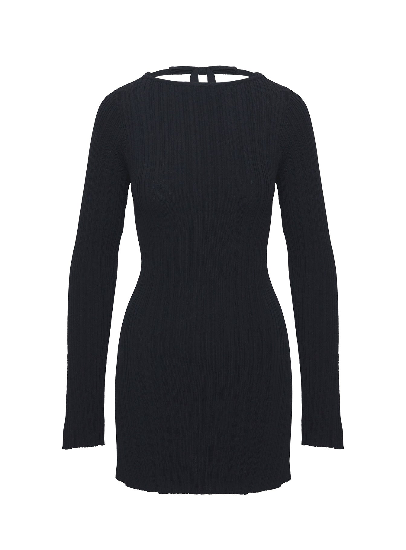 Mayok Long Sleeve Mini Dress Black Latest Collections Cheap Pice