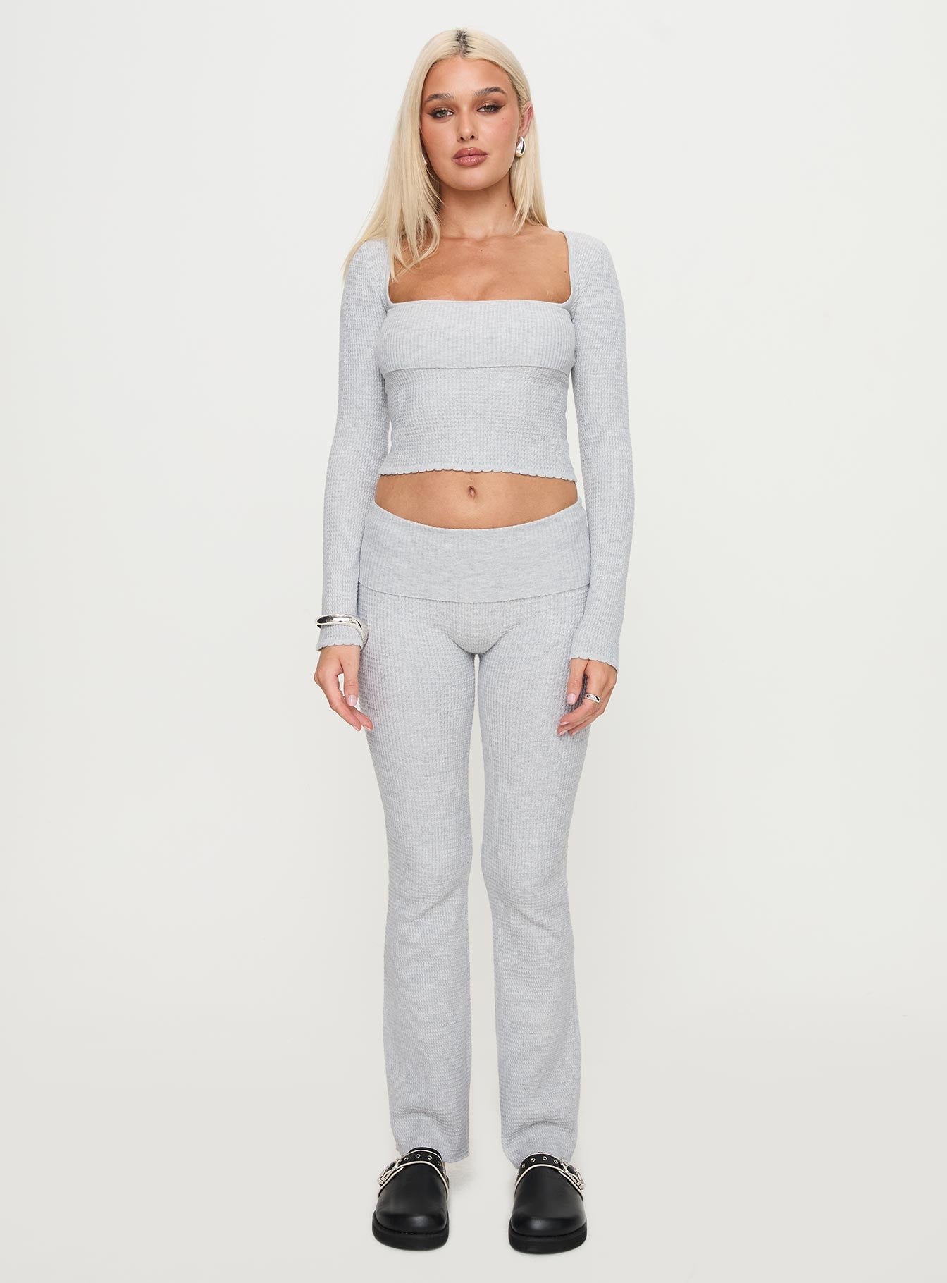 Closed Eyes Flared Pant Grey Low Pice Fee Shipping Cheap Online