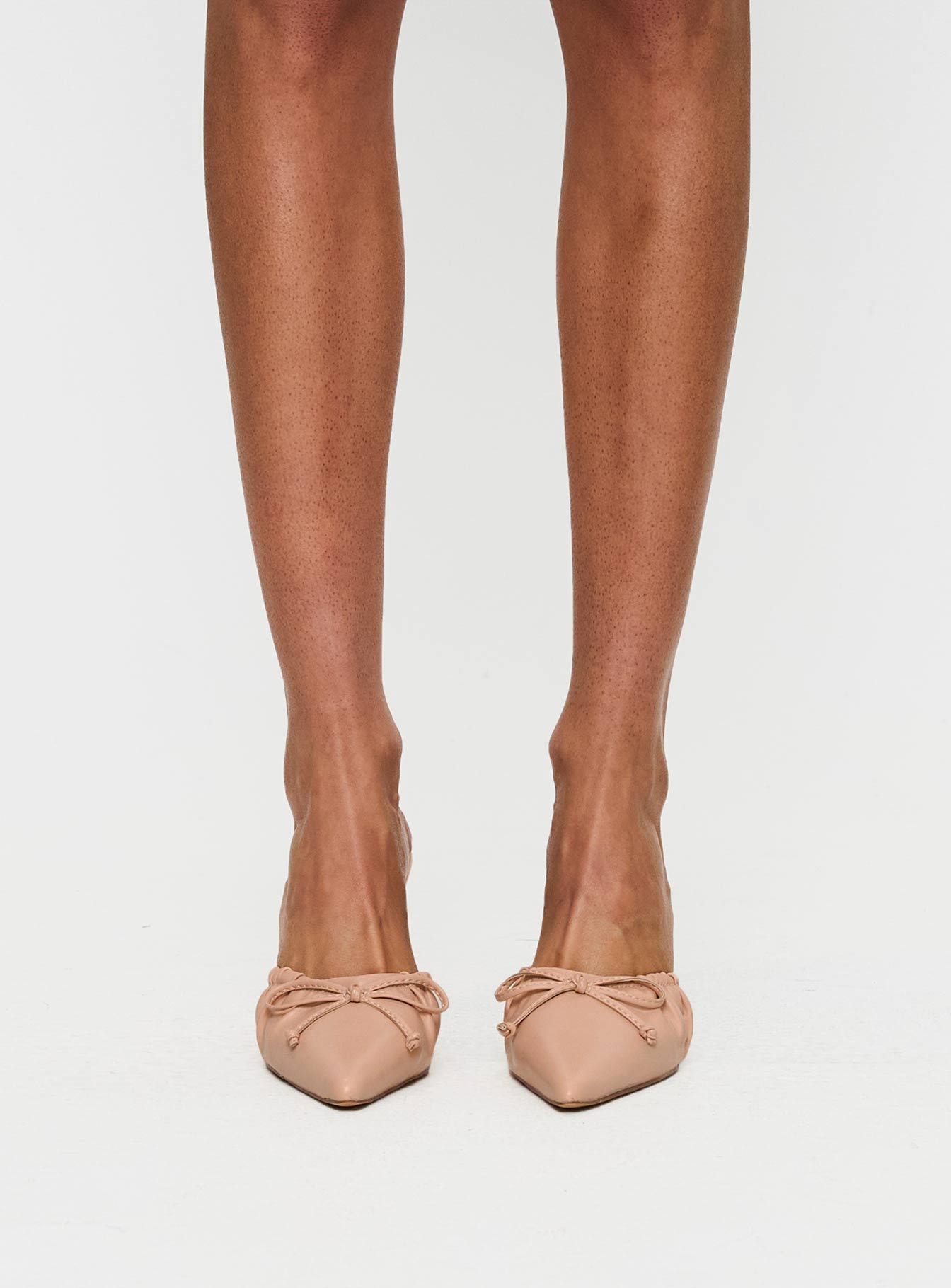 Get To You Pointed Toe Heels Beige For Nice