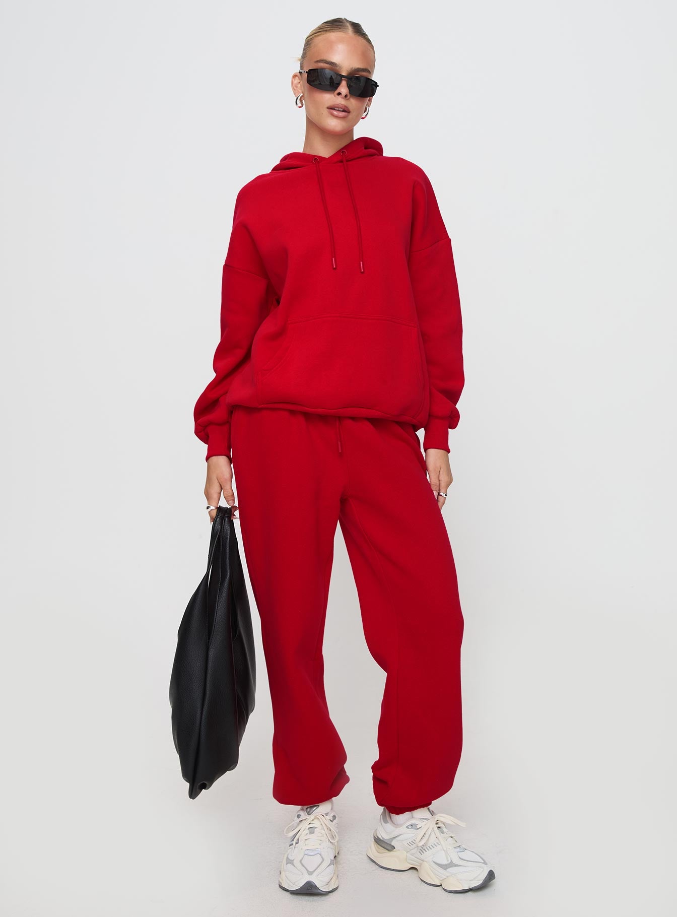 Dream Fleece Ankle Cuff Sweatpants Red Stockist Online