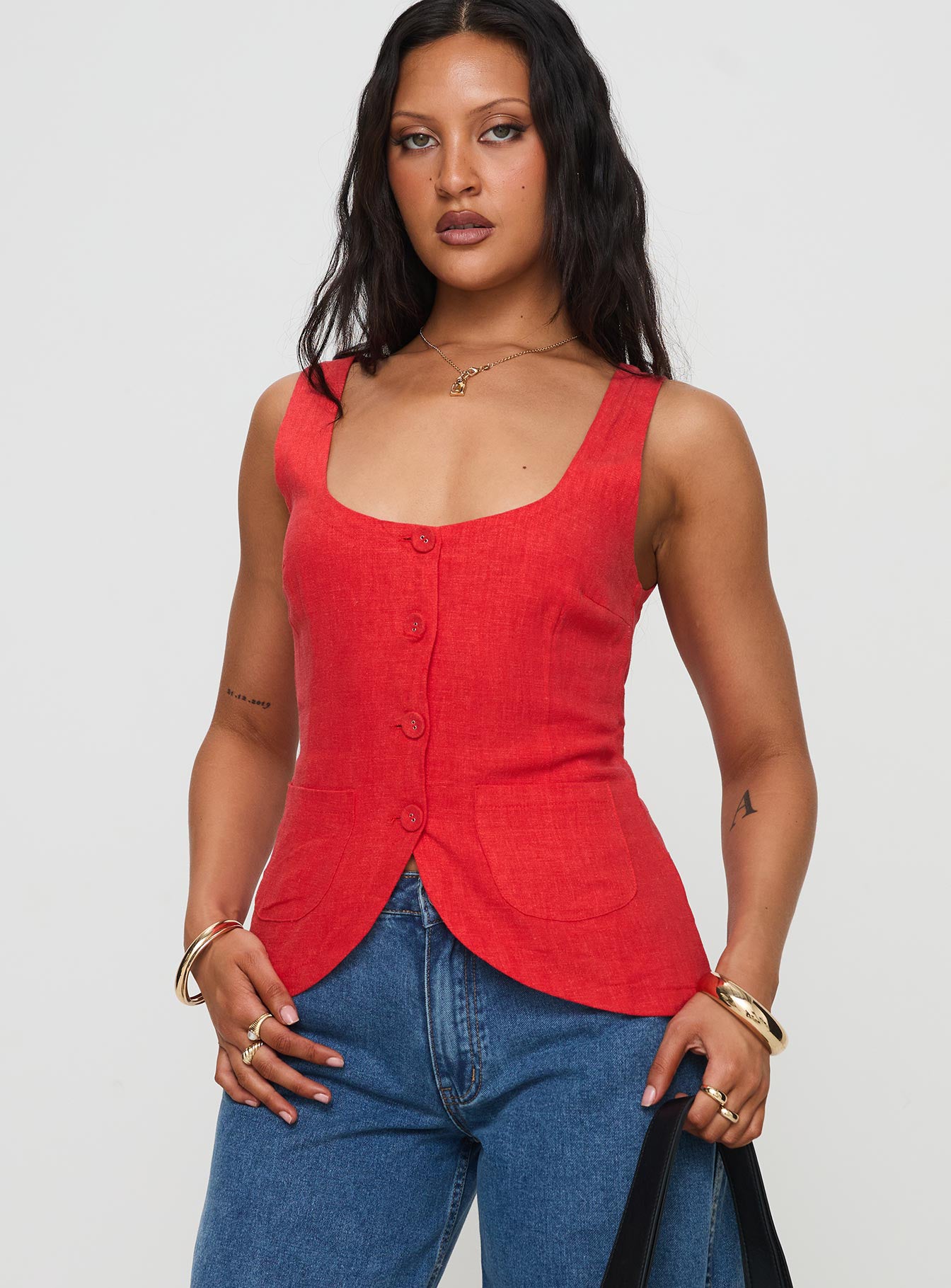 Spirito Vest Top Red Official Sale Online