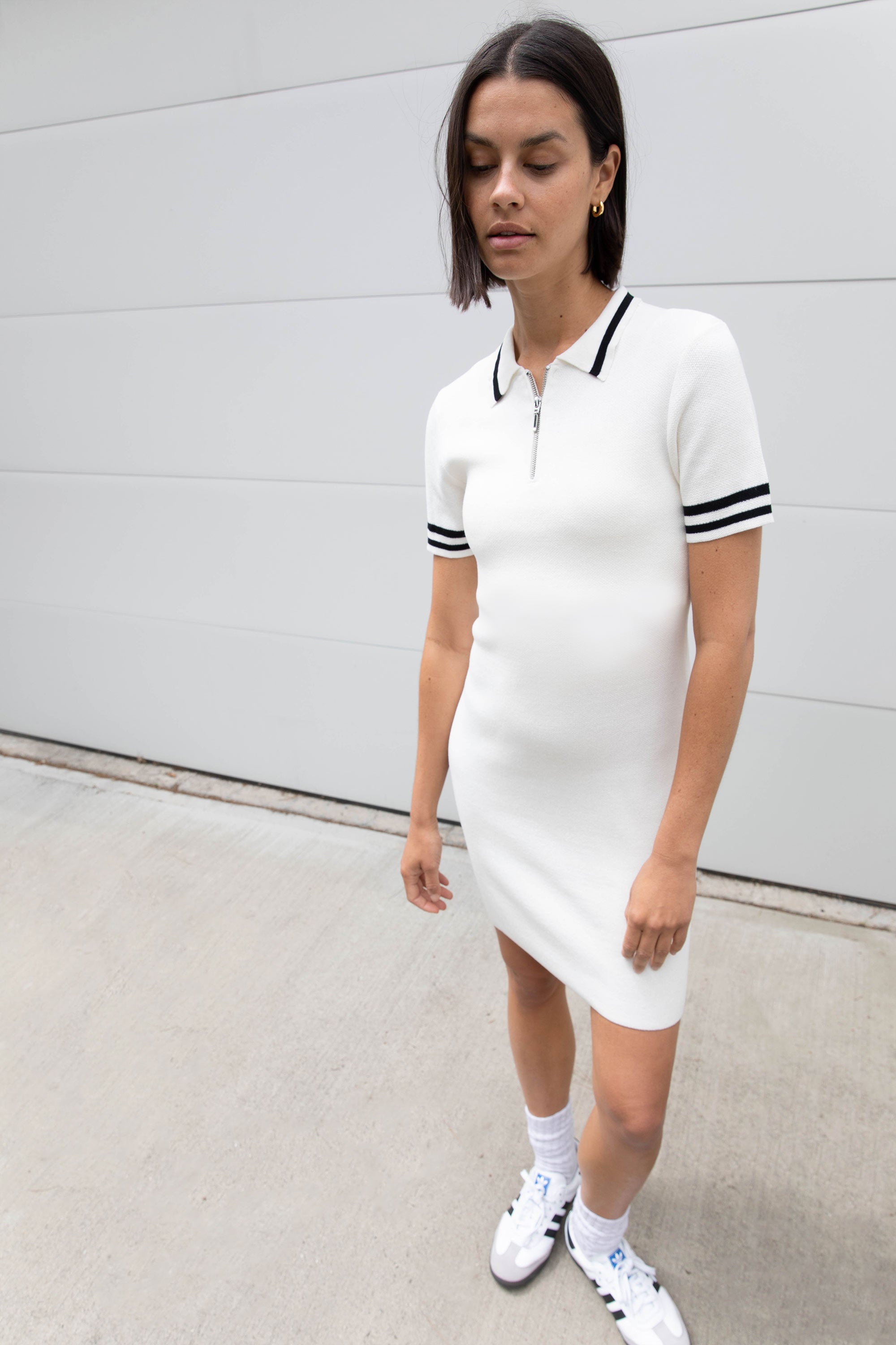 MINI KNIT COLLARED DRESS Buy Cheap Eastbay