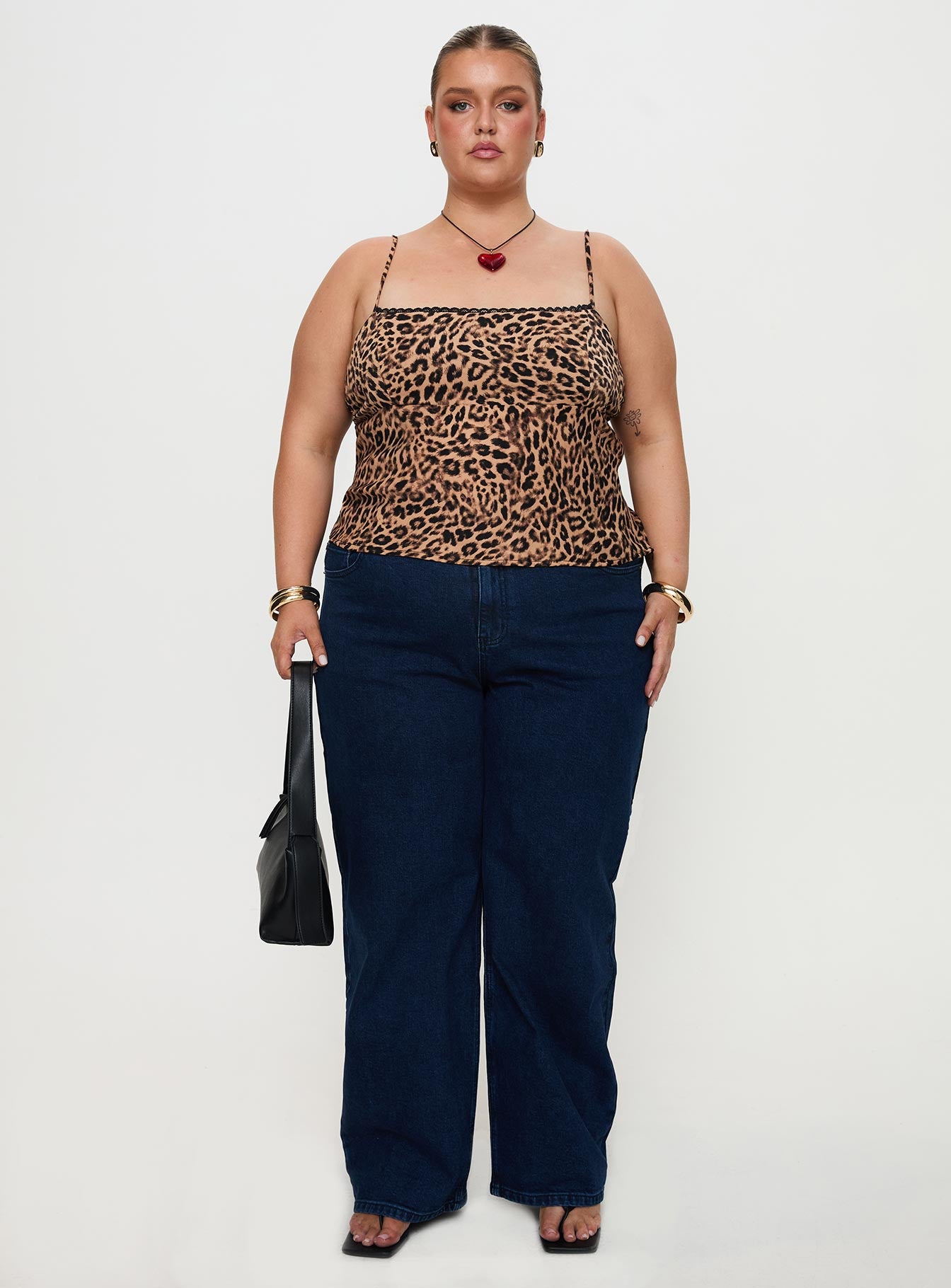 Jaquelyn Top Leopard Curve Outlet Online Shop