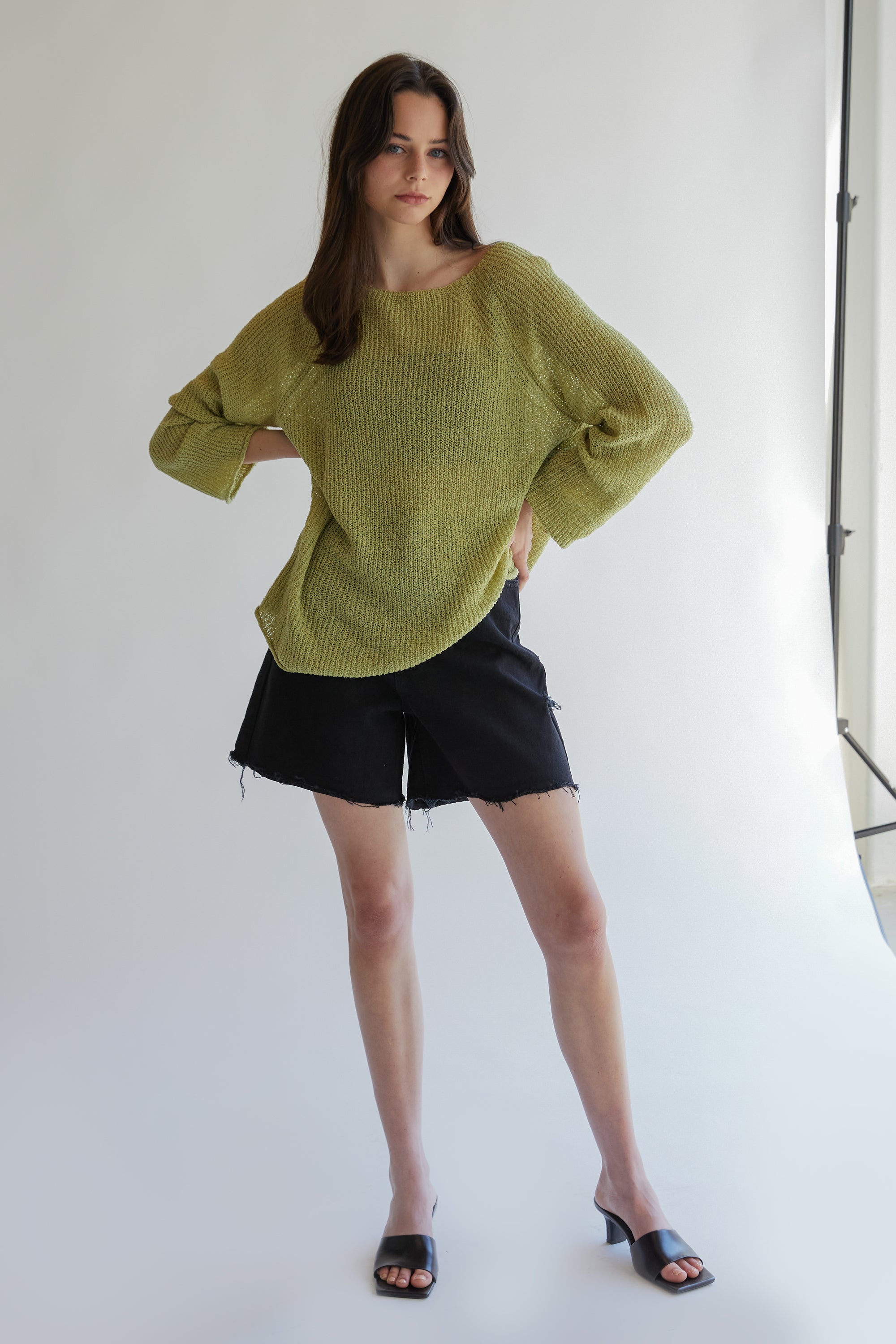 LIGHTWEIGHT RIB-KNIT SWEATER Low Cost