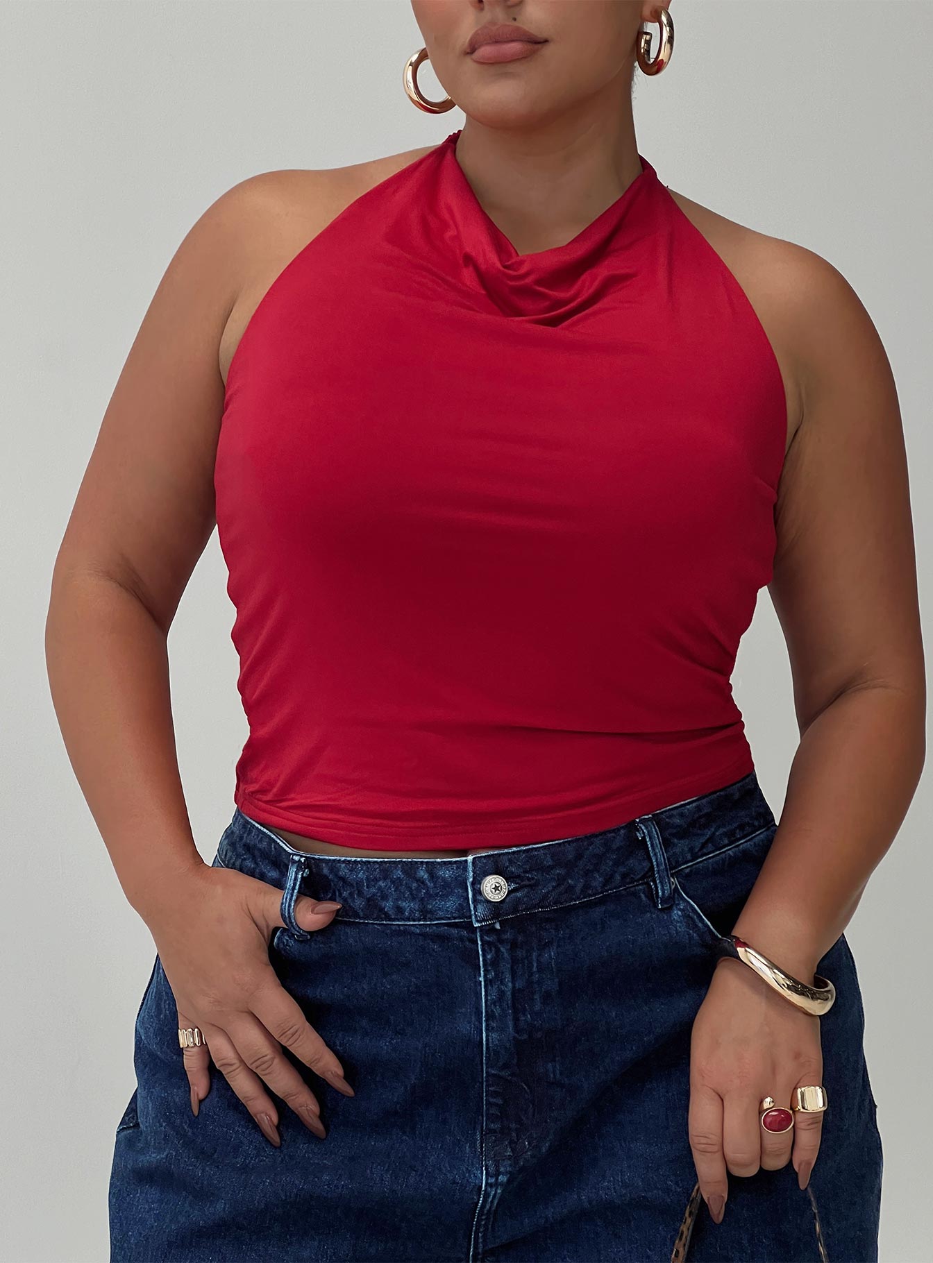 Imposter Top Cherry Red Curve Free Shipping Purchase