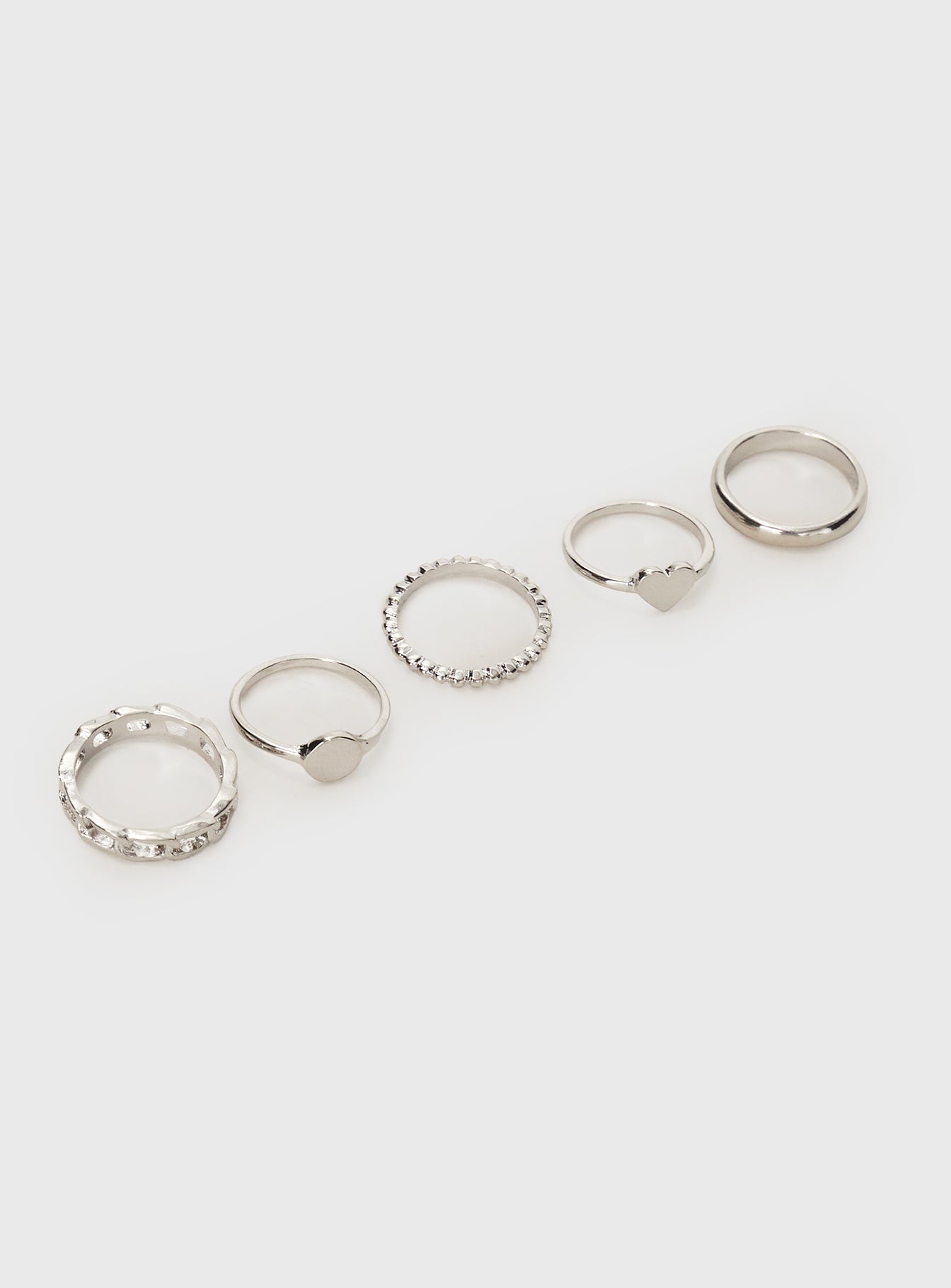 Spade Ring Set Silver 2025 New Sale Online