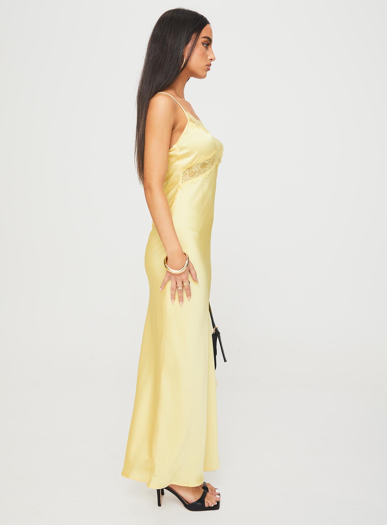 Treasure Bias Cut Maxi Dress Lemon Cheap Online